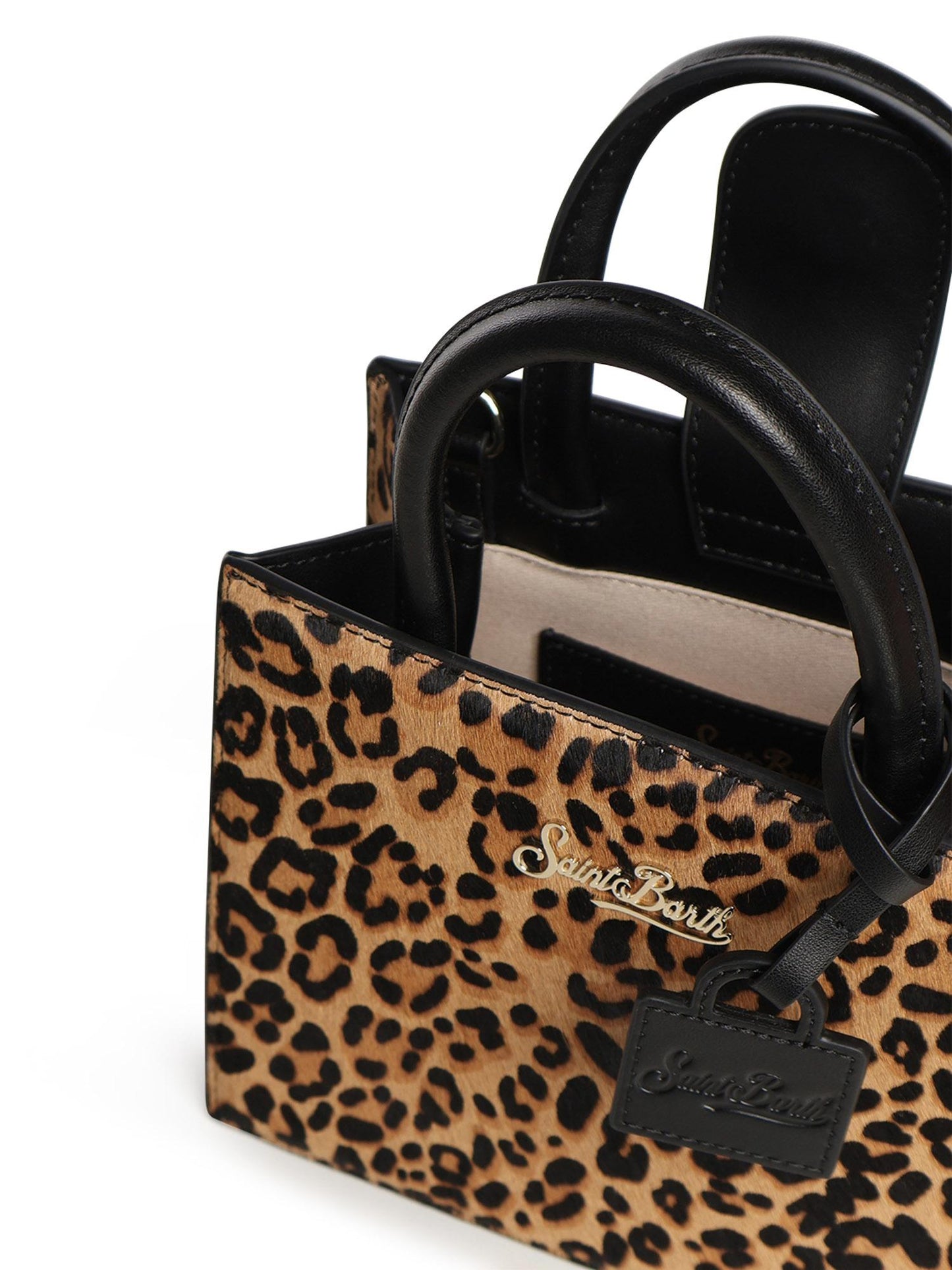 Borsa Shop Mini stampa leopardata