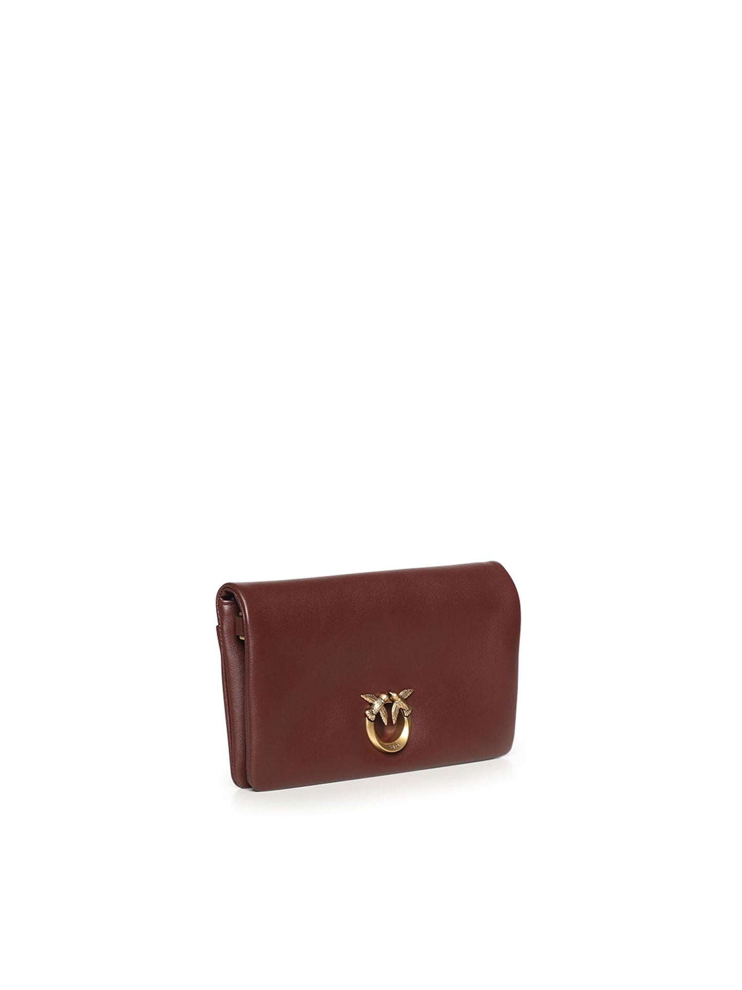 Pochette a tracolla Love Bag Click Soft Horizontal Mini in pelle