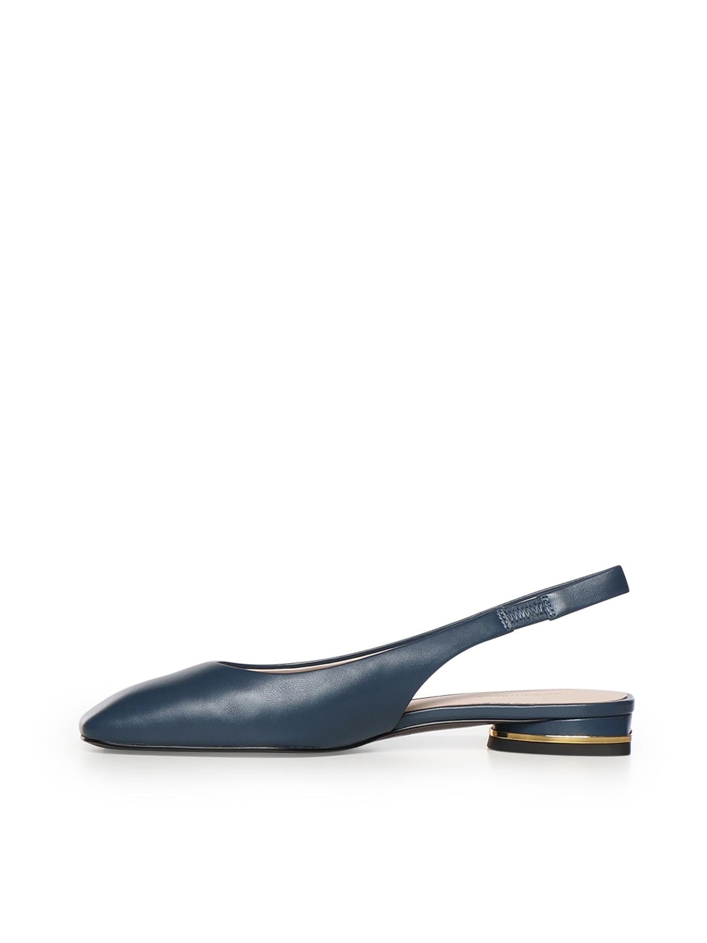 Ballerine slingback in pelle