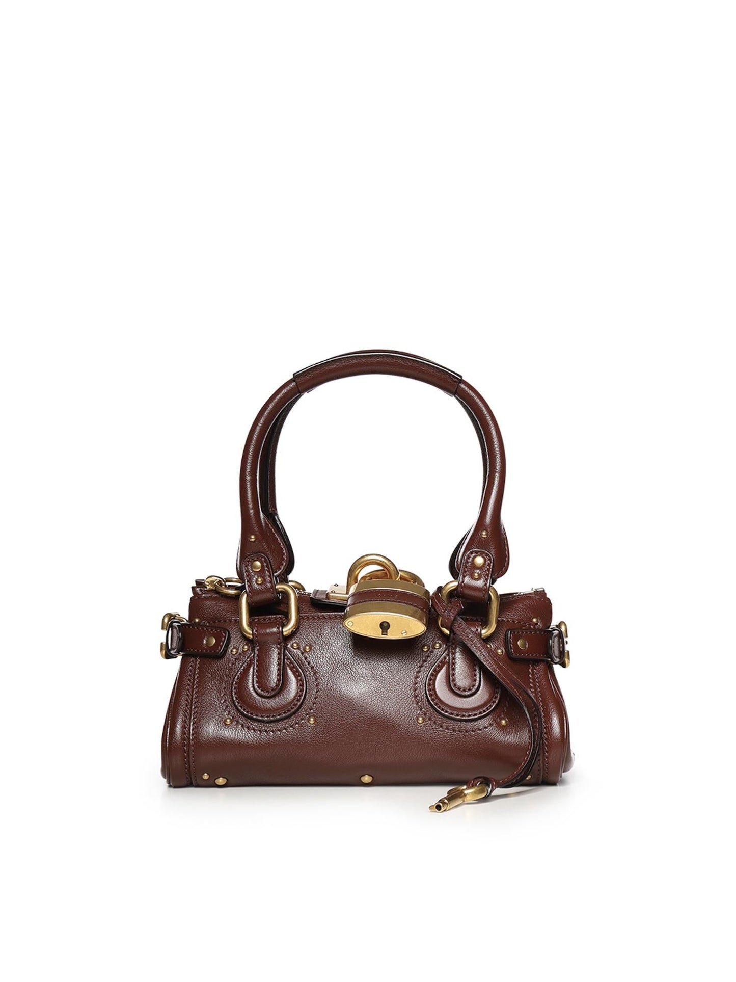 Borsa Paddington piccola in pelle granata