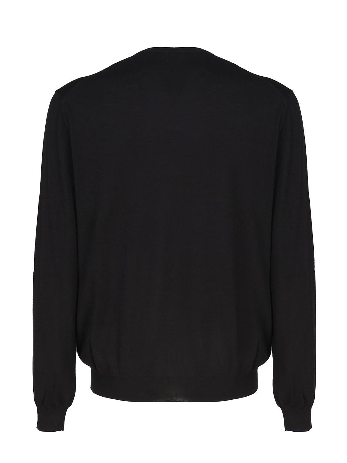 Maglia girocollo in cashmere e seta