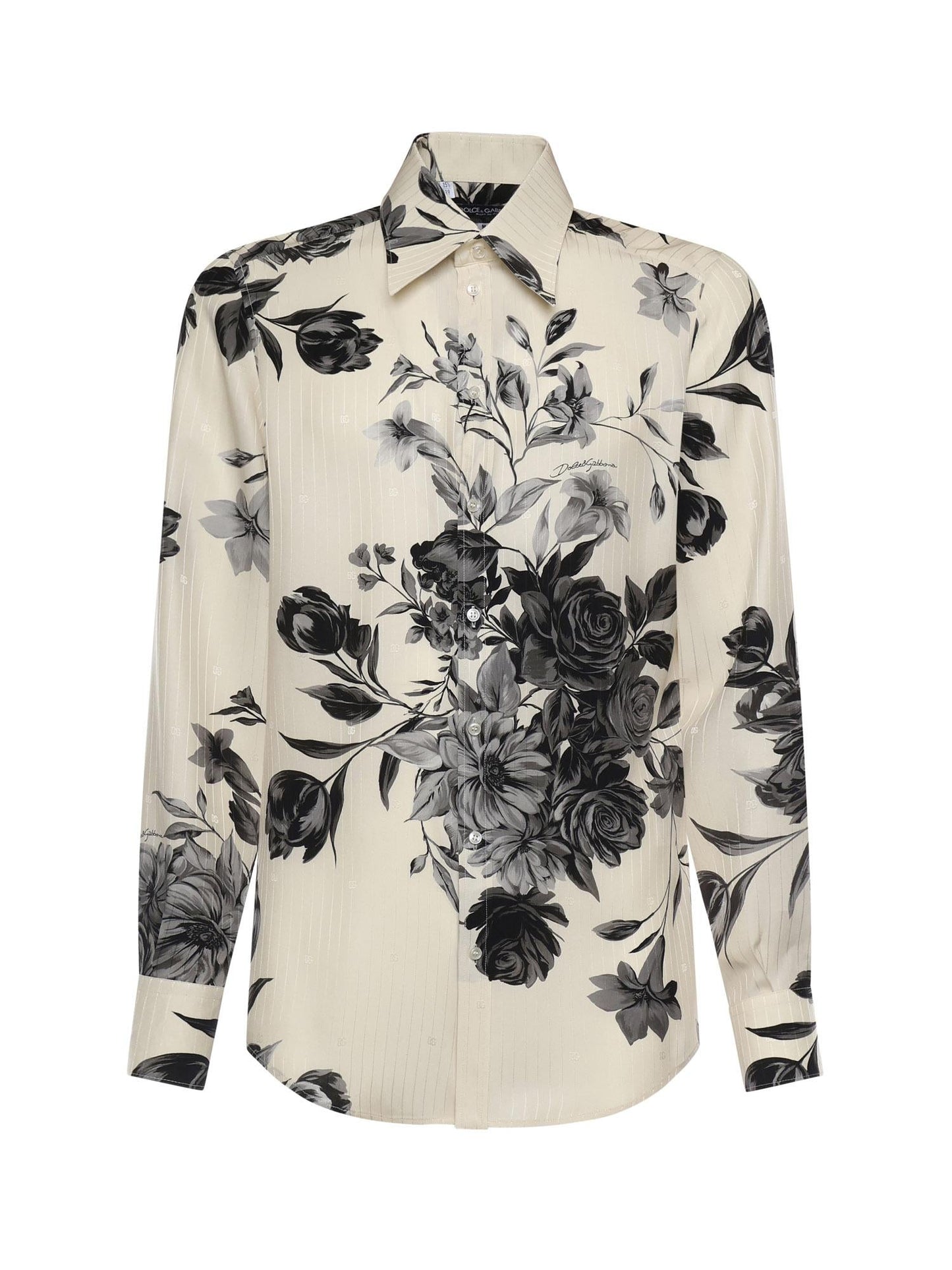 Camicia con stampa Bouquet fiori