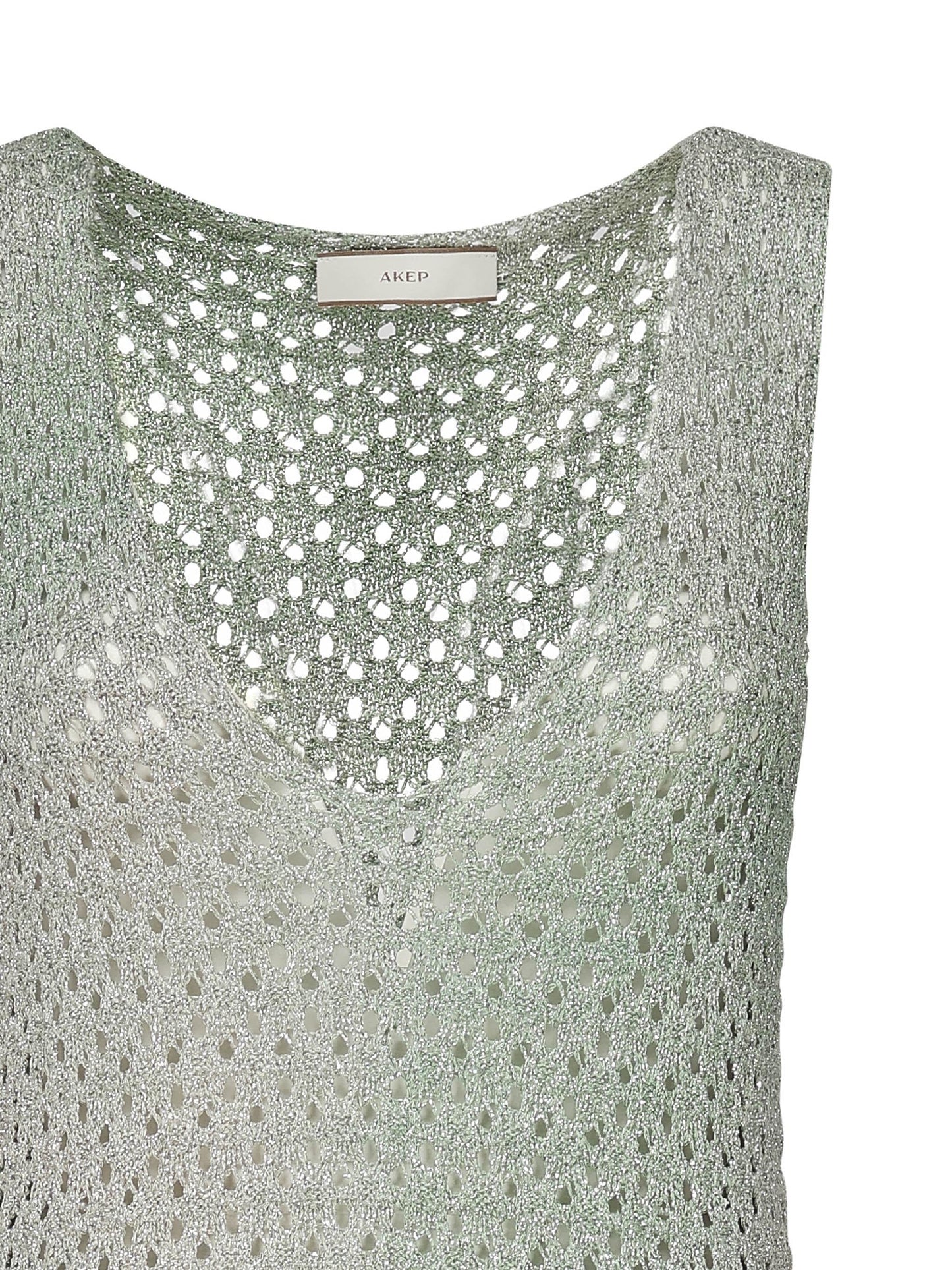 Abito lungo in lurex metallizzato