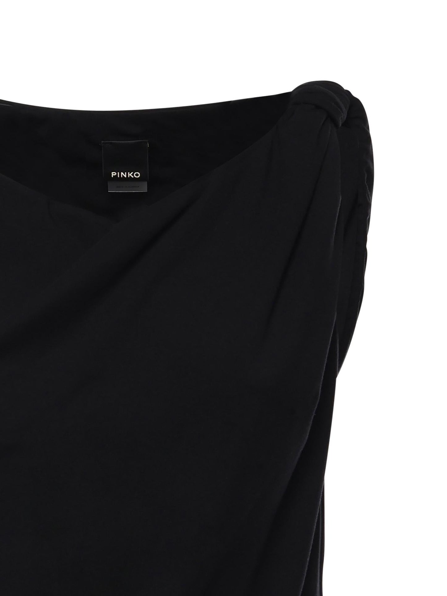 Top asimmetrico in misto cotone