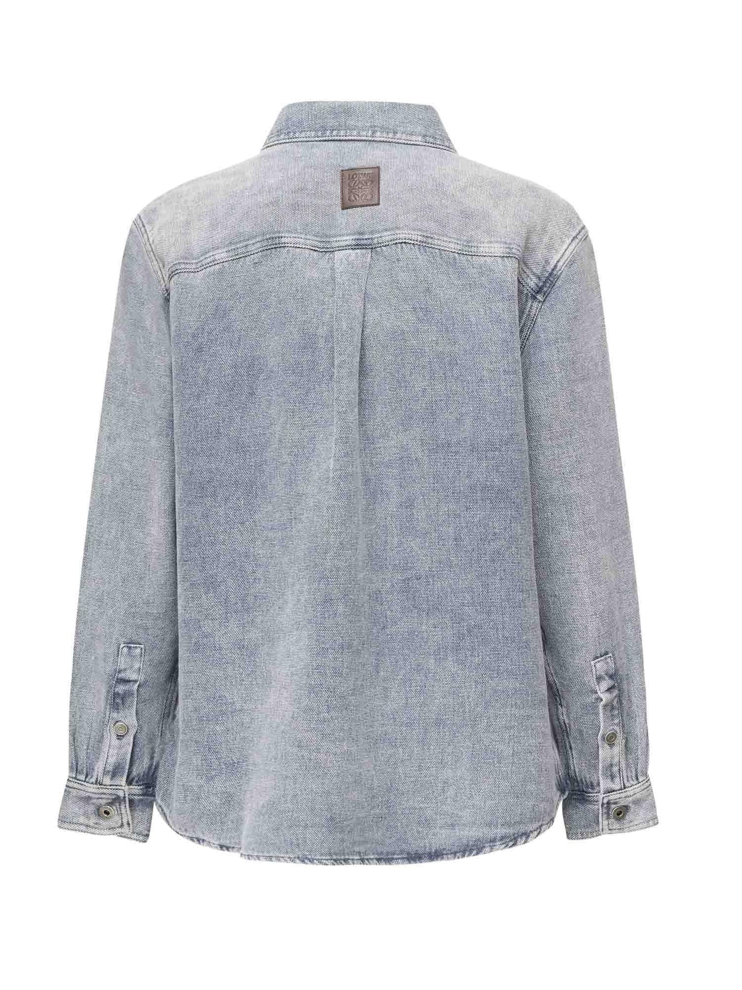 Camicia in cotone e lino