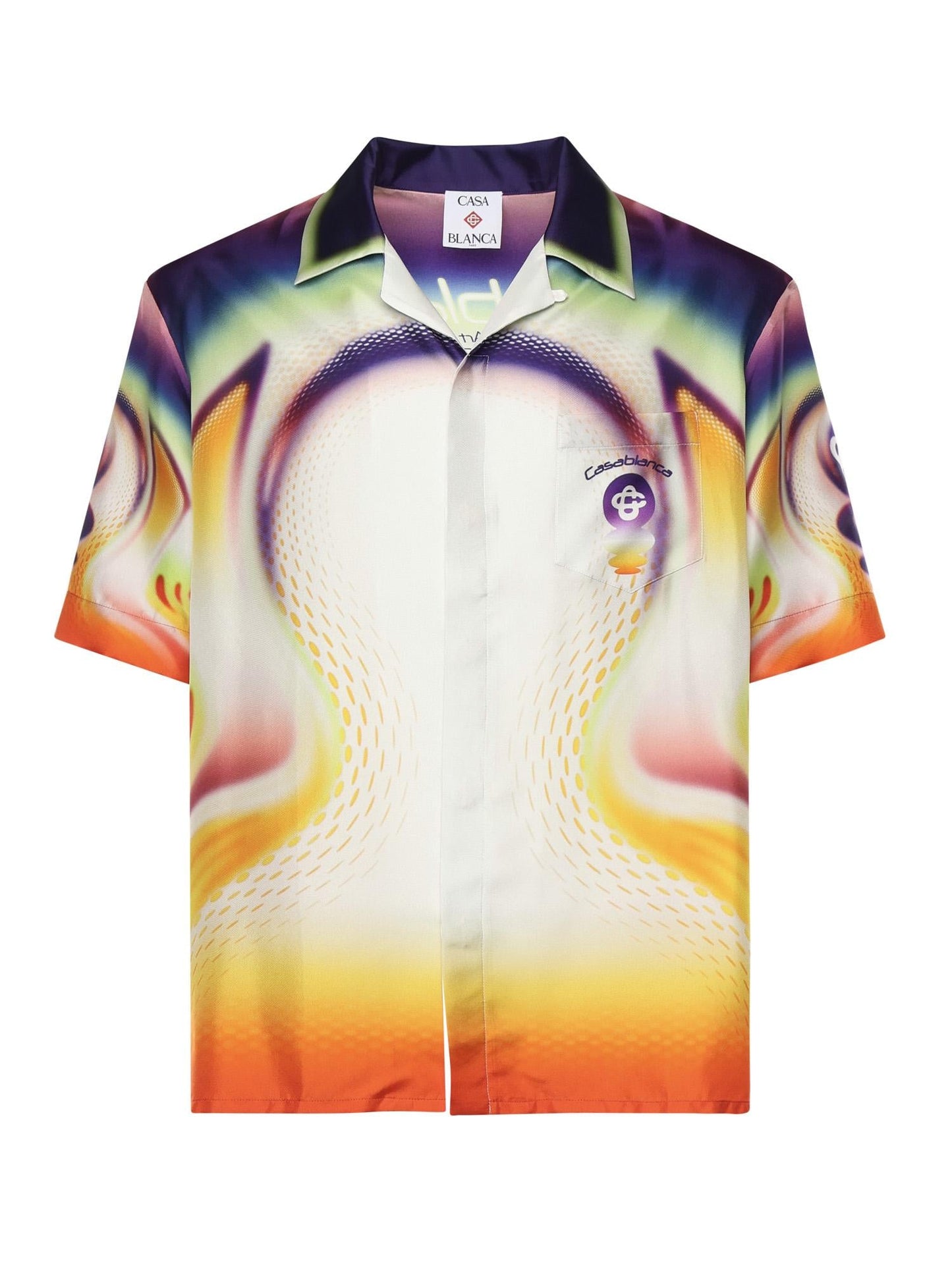Camicia in seta con stampa