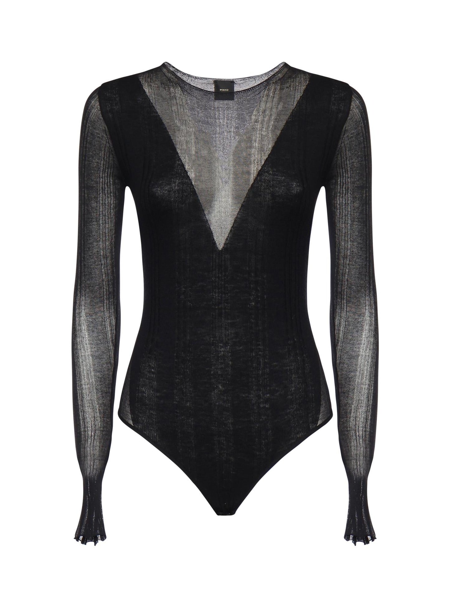 Maglia body con trasparenze