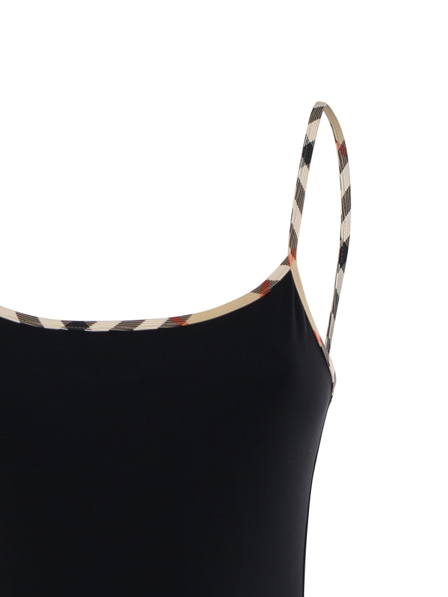Costume da bagno con finiture Check