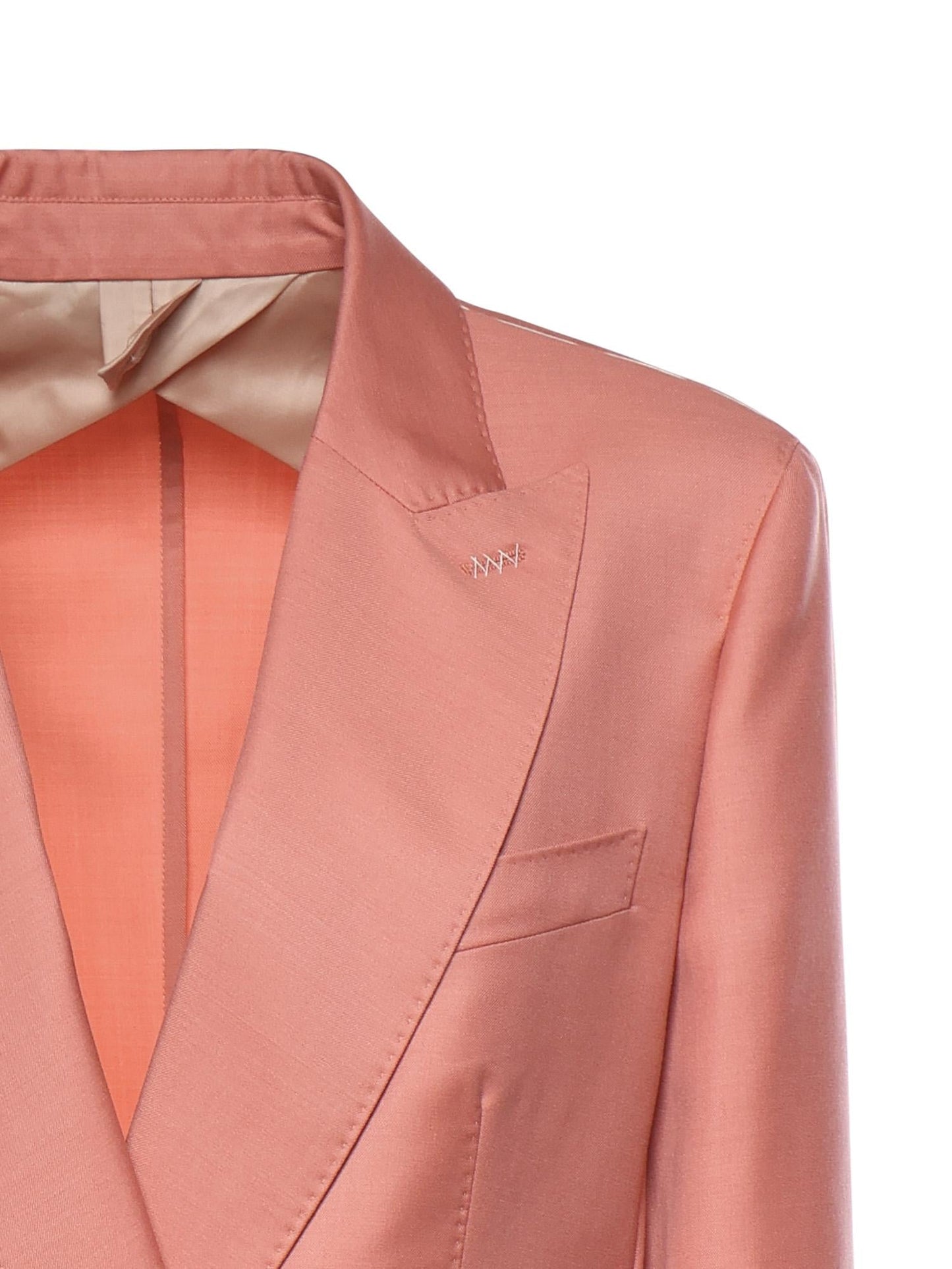 Blazer doppiopetto in lana, mohair e seta