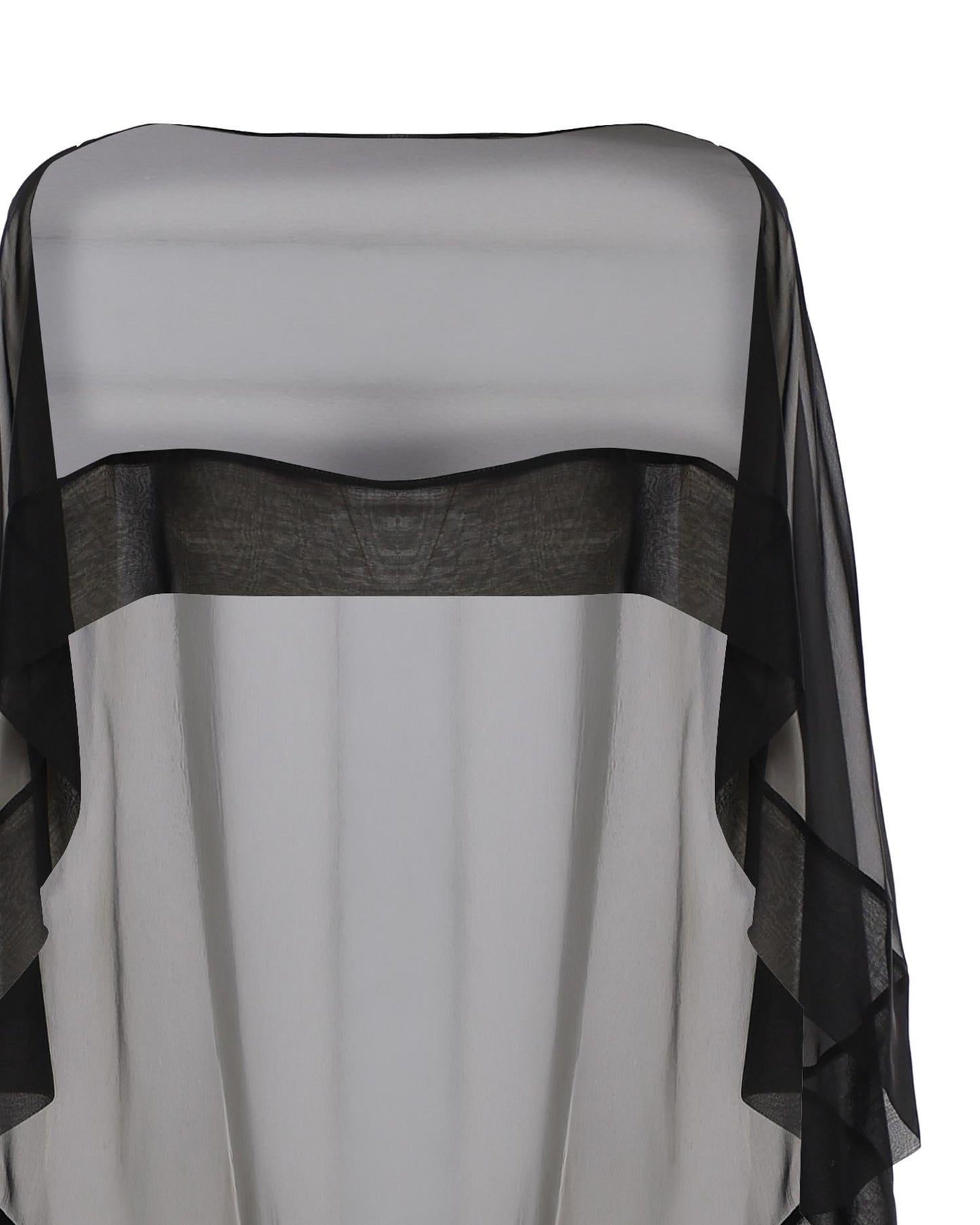 Mantella in chiffon di seta