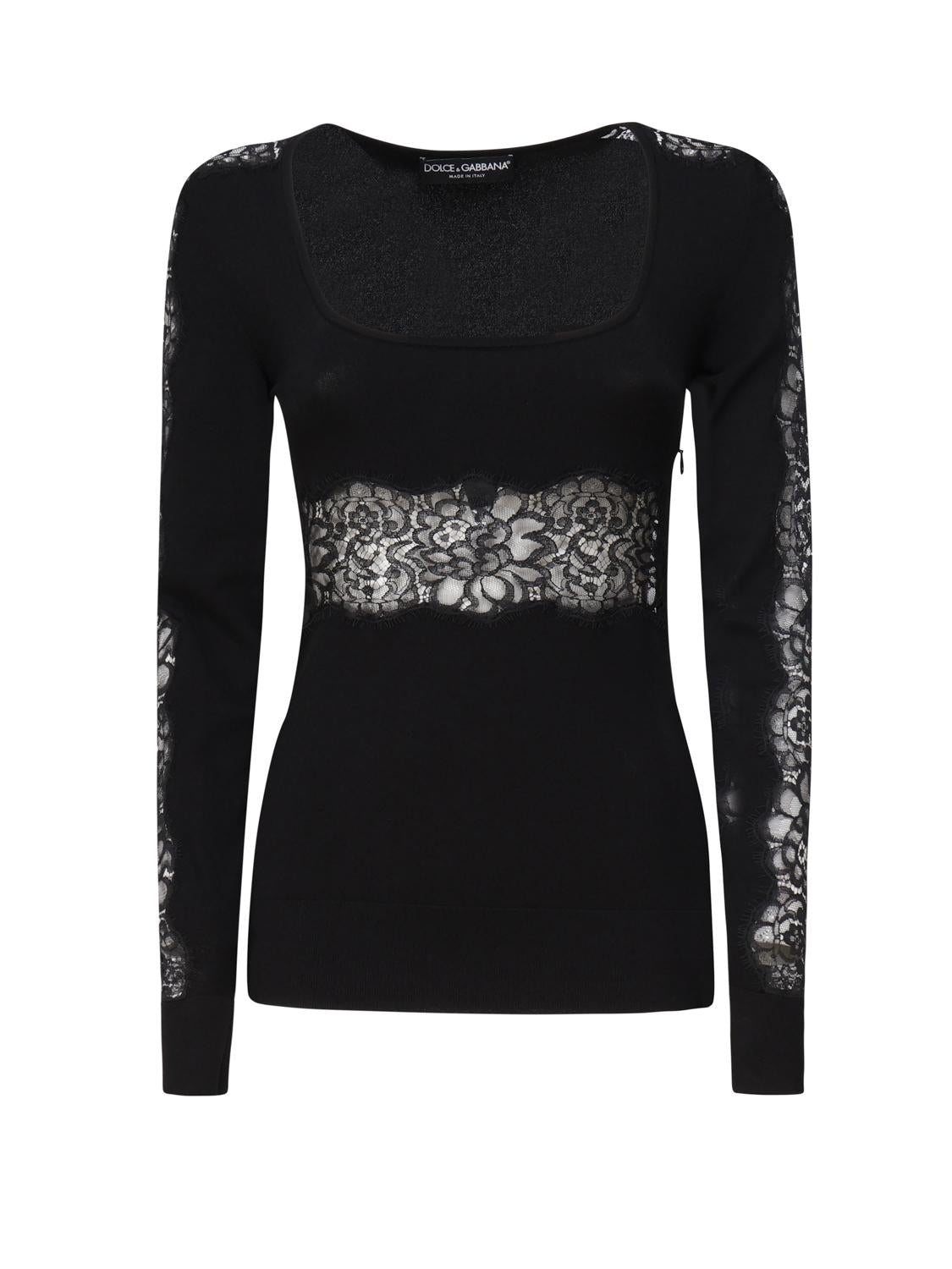 Pullover in maglia di misto viscosa