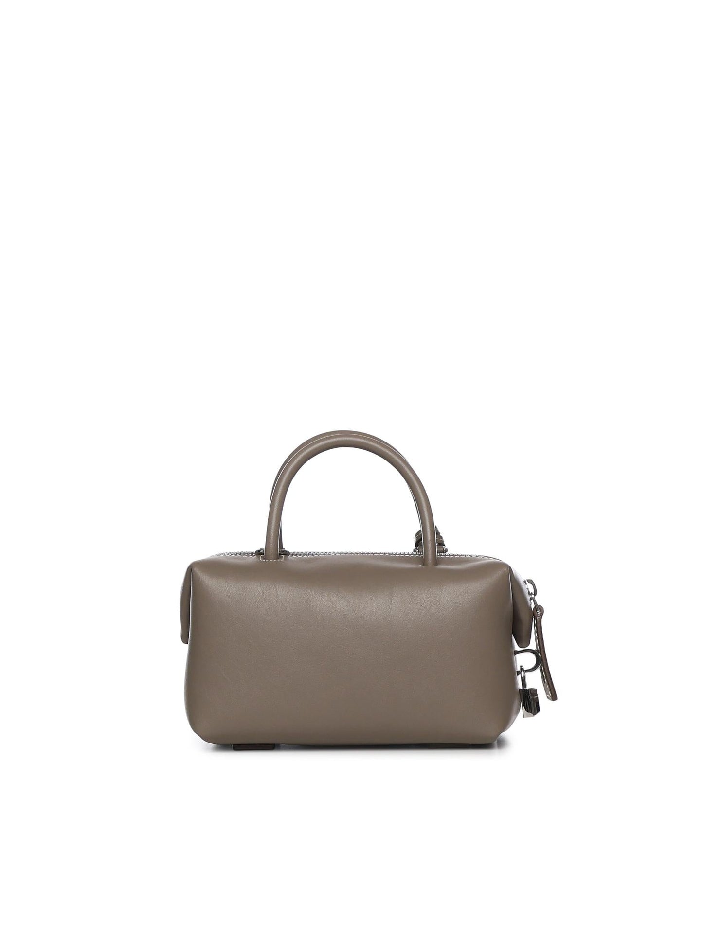 Bauletto in pelle con logo