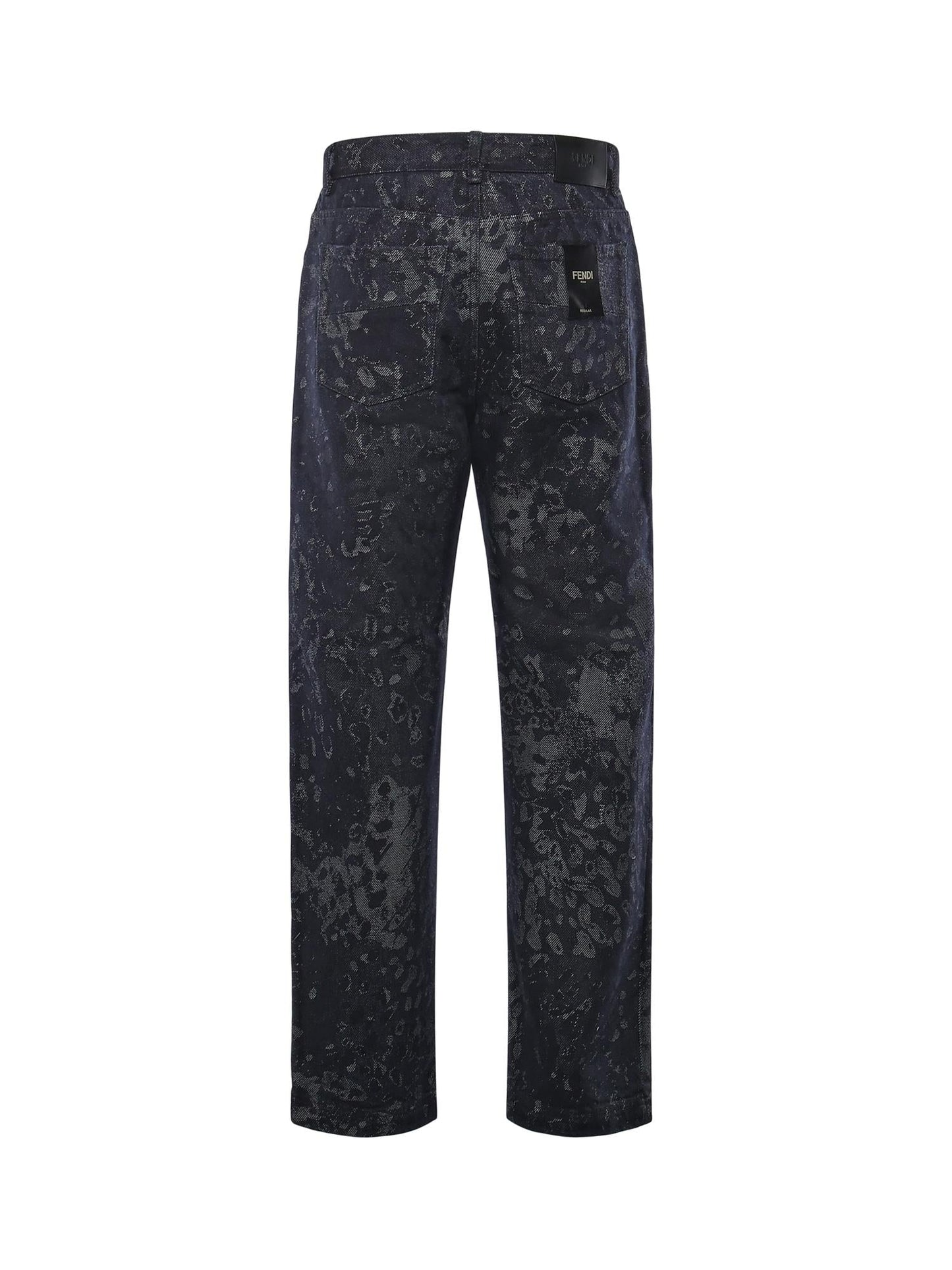 Jeans jacquard in denim