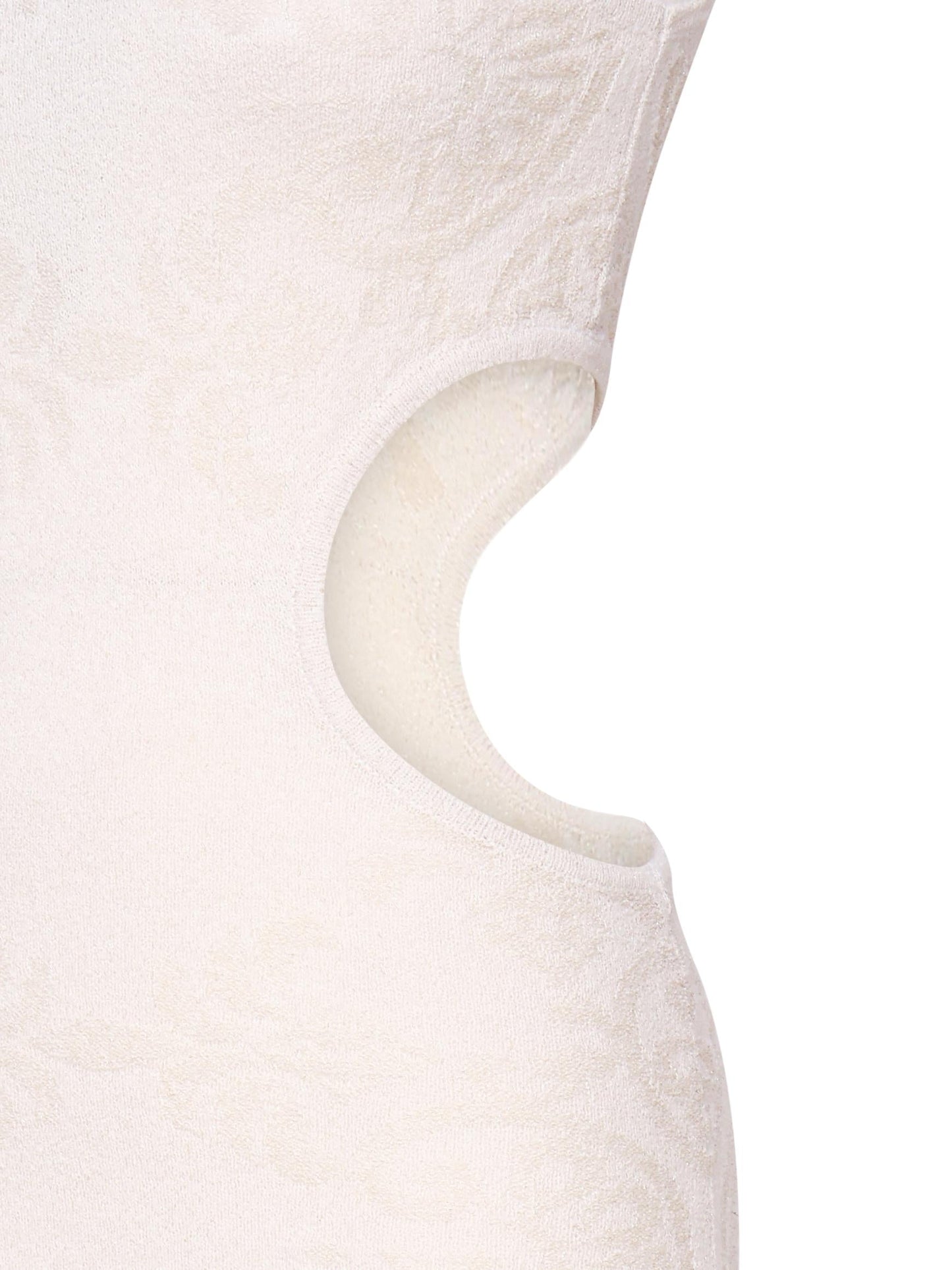 Abito lungo aderente con cut-out sul fianco