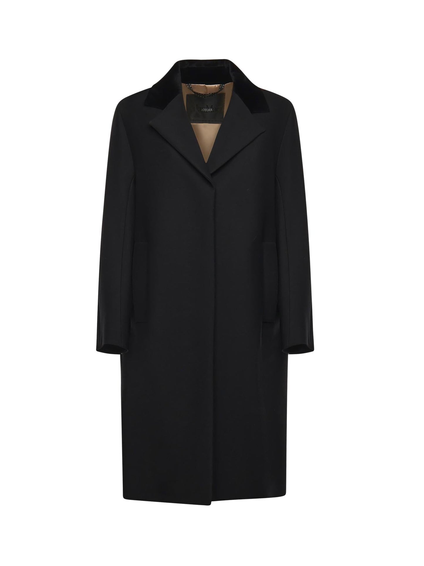 Cappotto in lana e seta