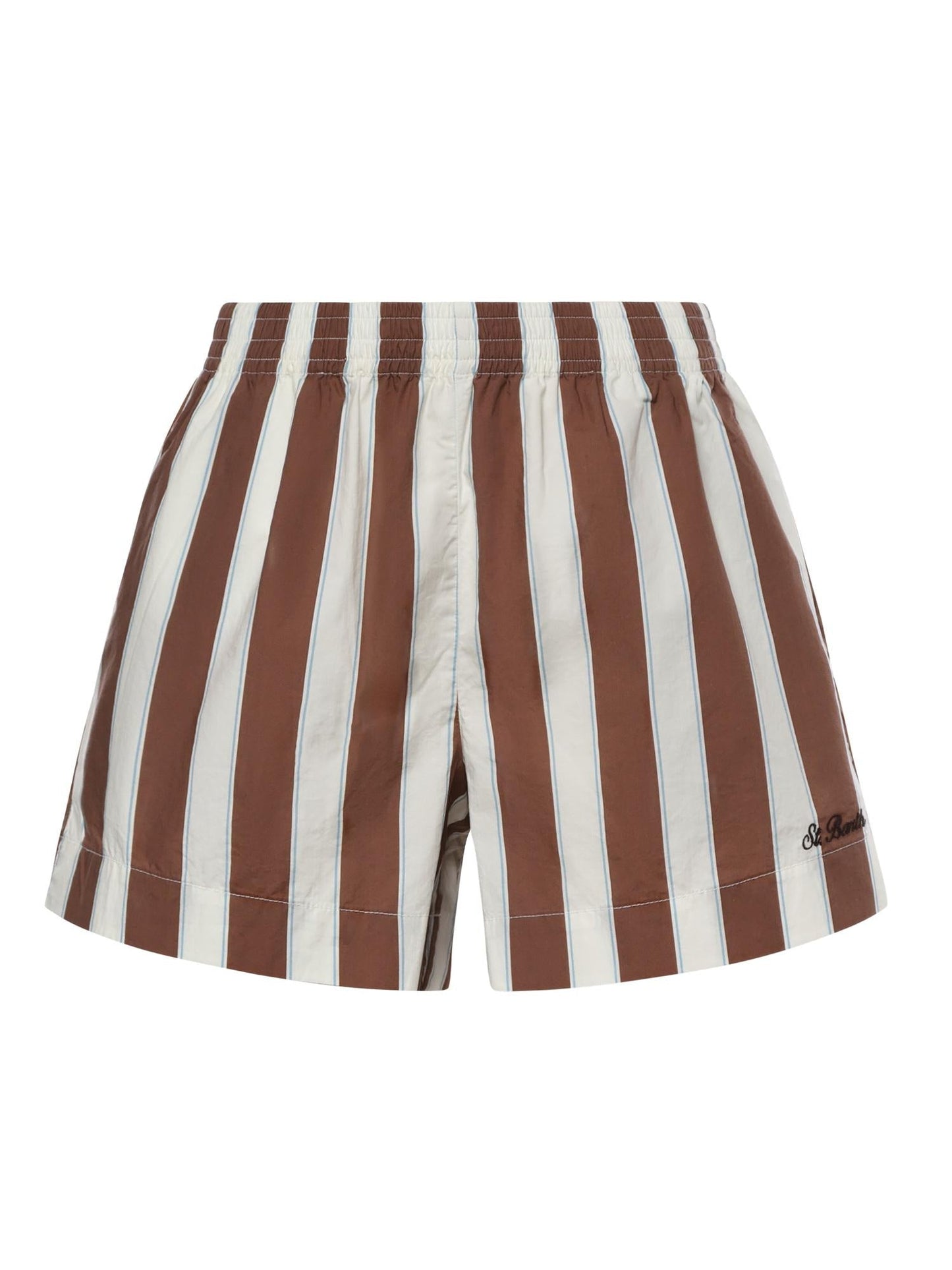 Shorts in cotone a righe