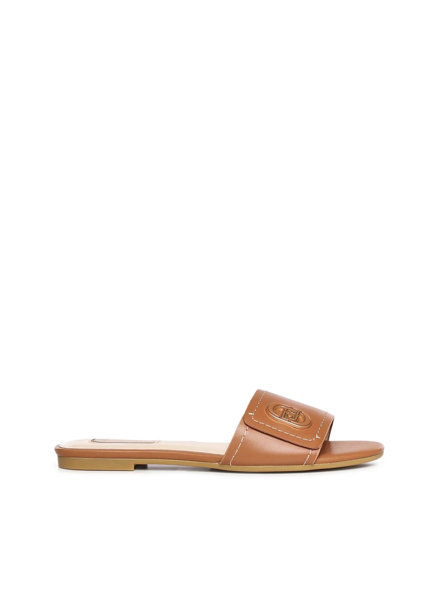 Sandali flat in pelle