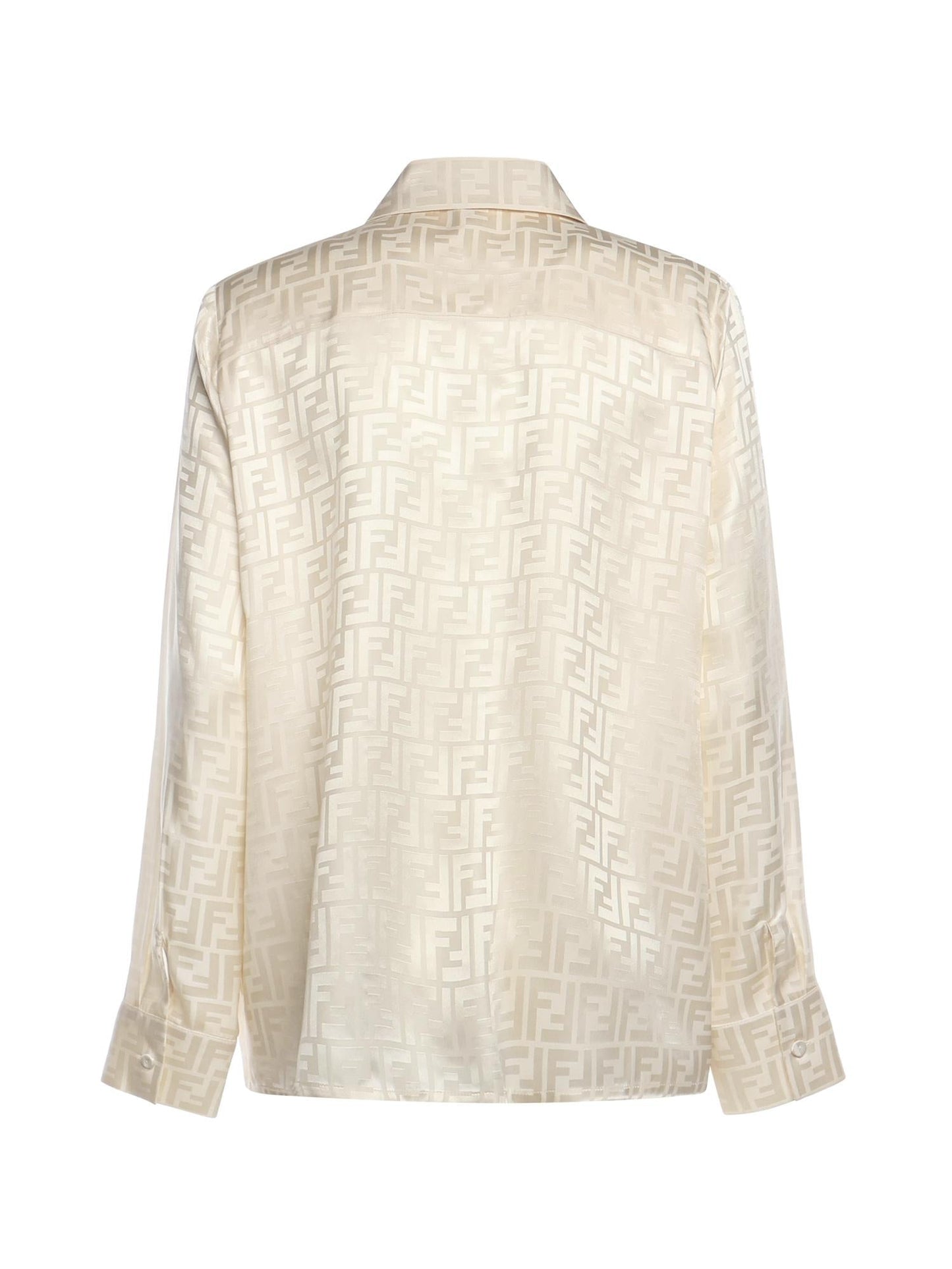 Camicia in seta FF jacquard