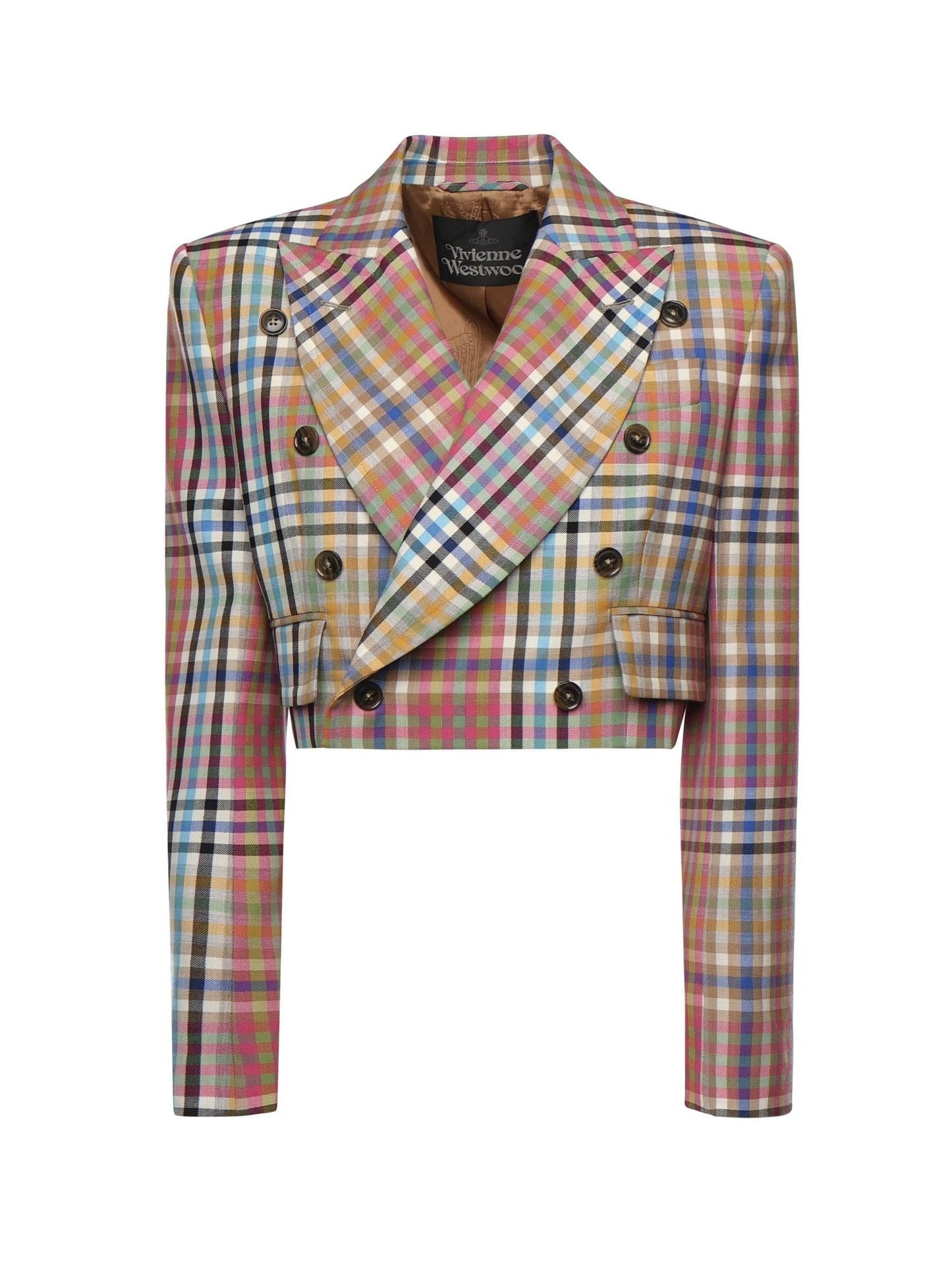 Blazer cropped Cut Off in lana