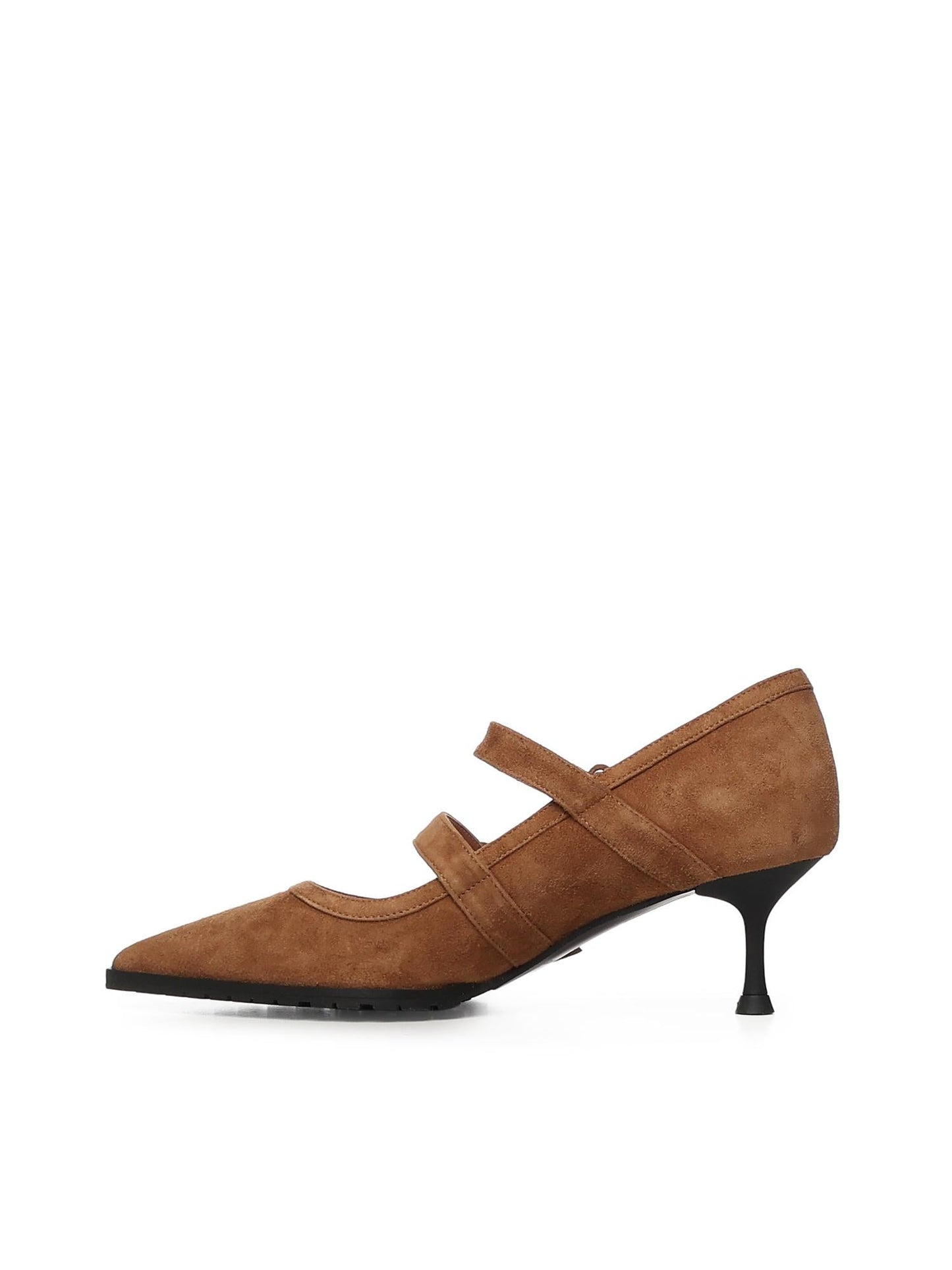 Pumps Geluci in camoscio