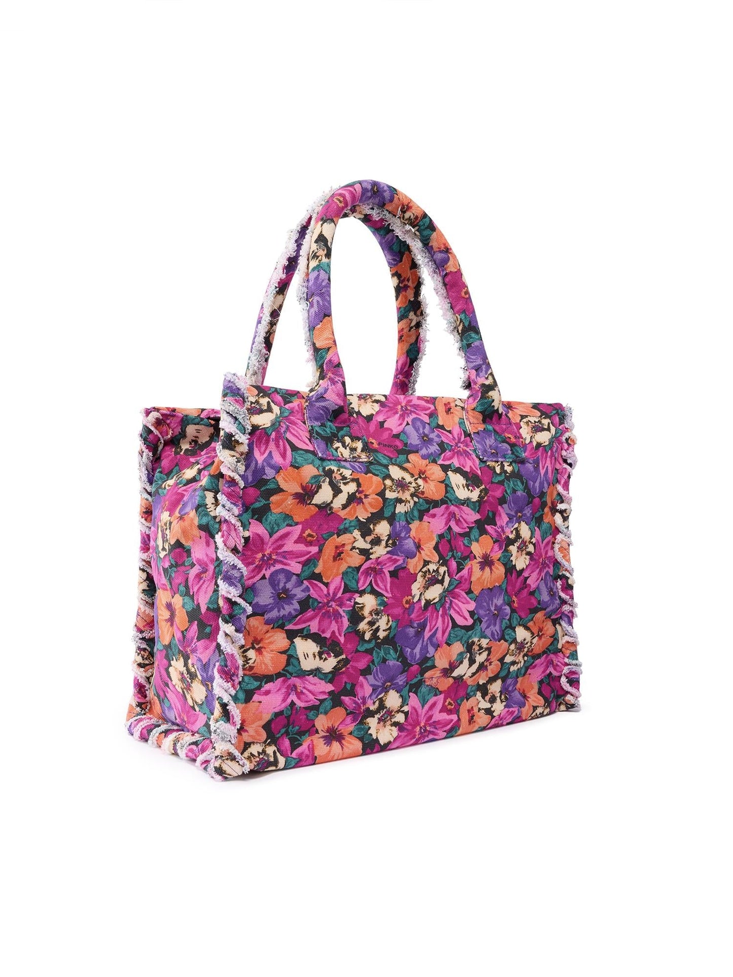 Borsa shopper in cotone con logo