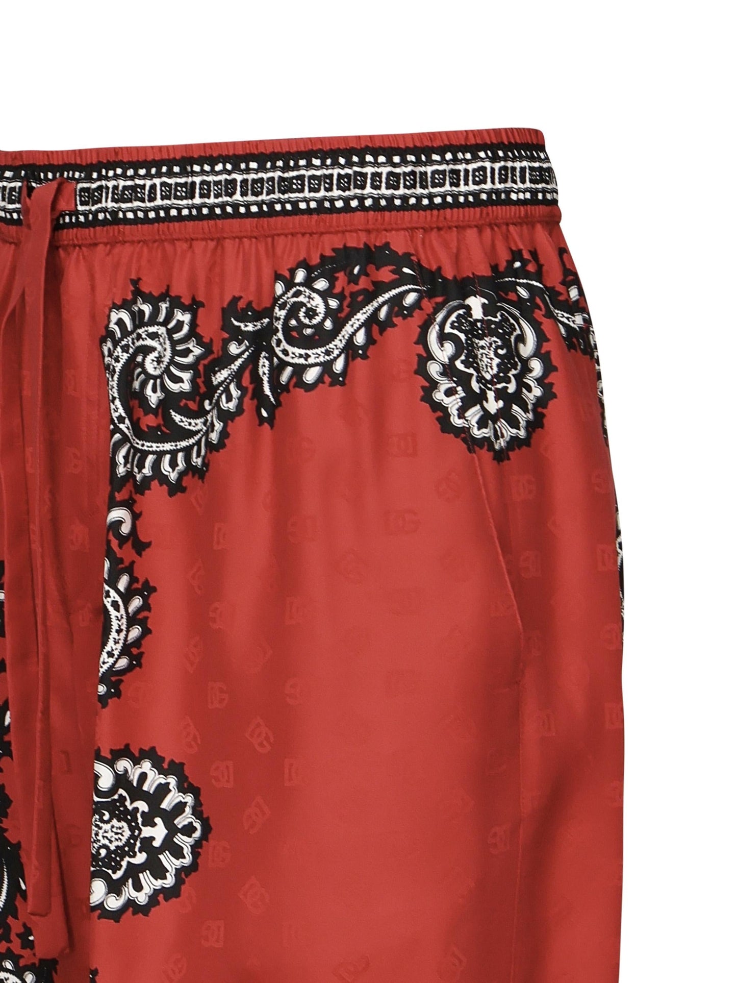 Bermuda jacquard con stampa Bandana