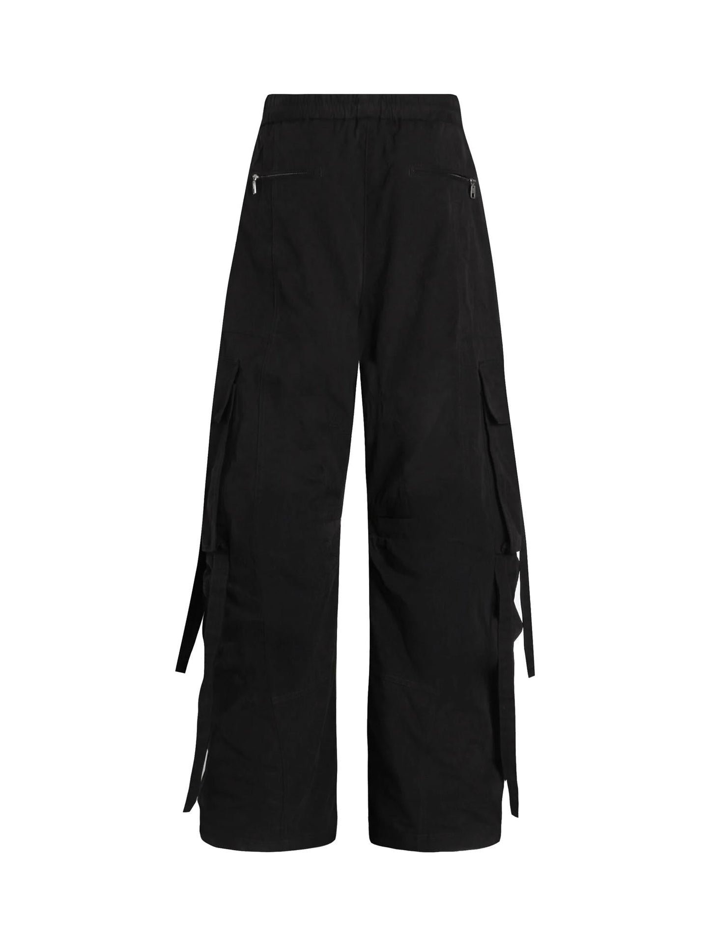 Pantaloni cargo in faille cerata