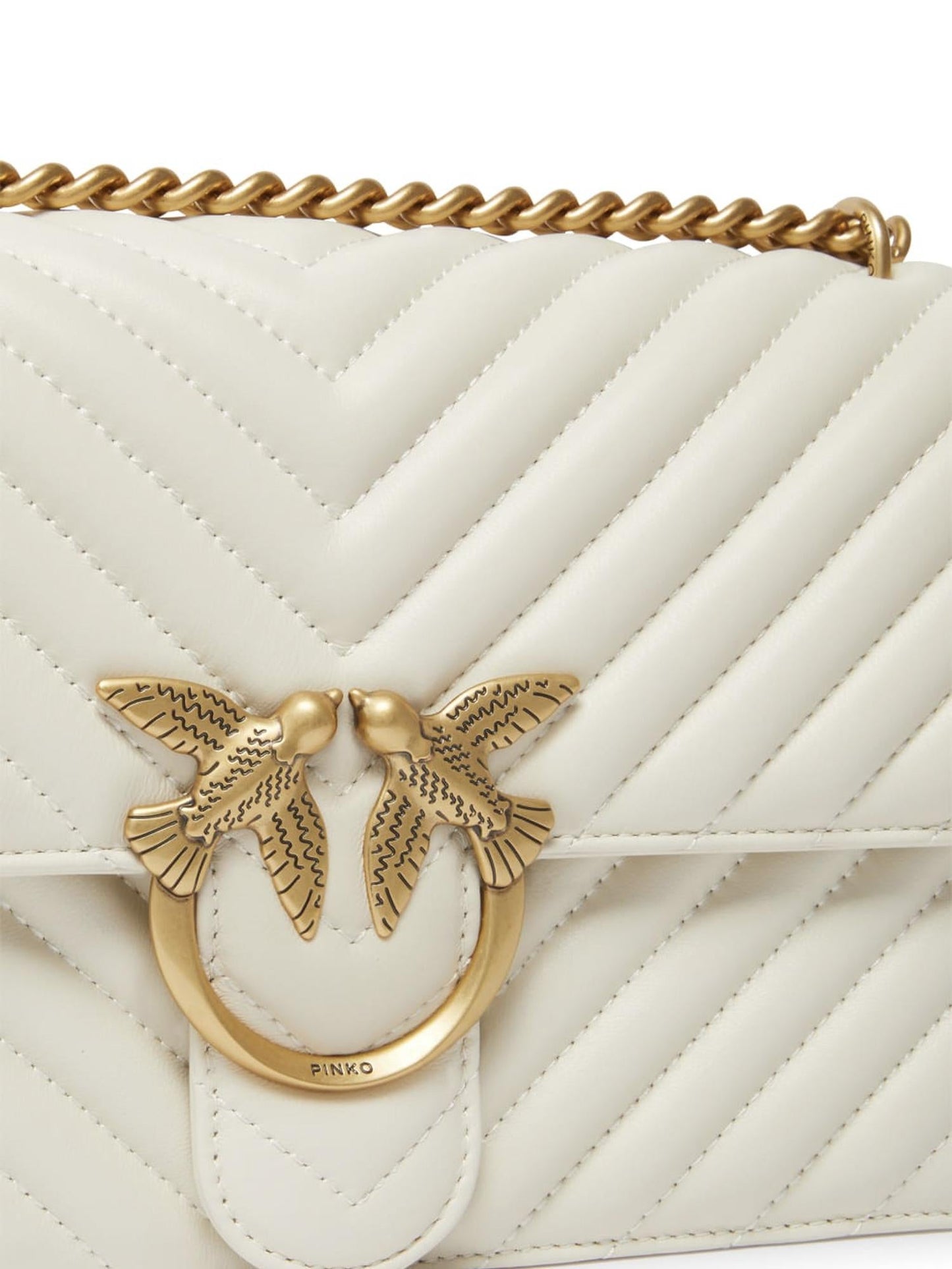 Borsa media a tracolla Love Bag One Chevron