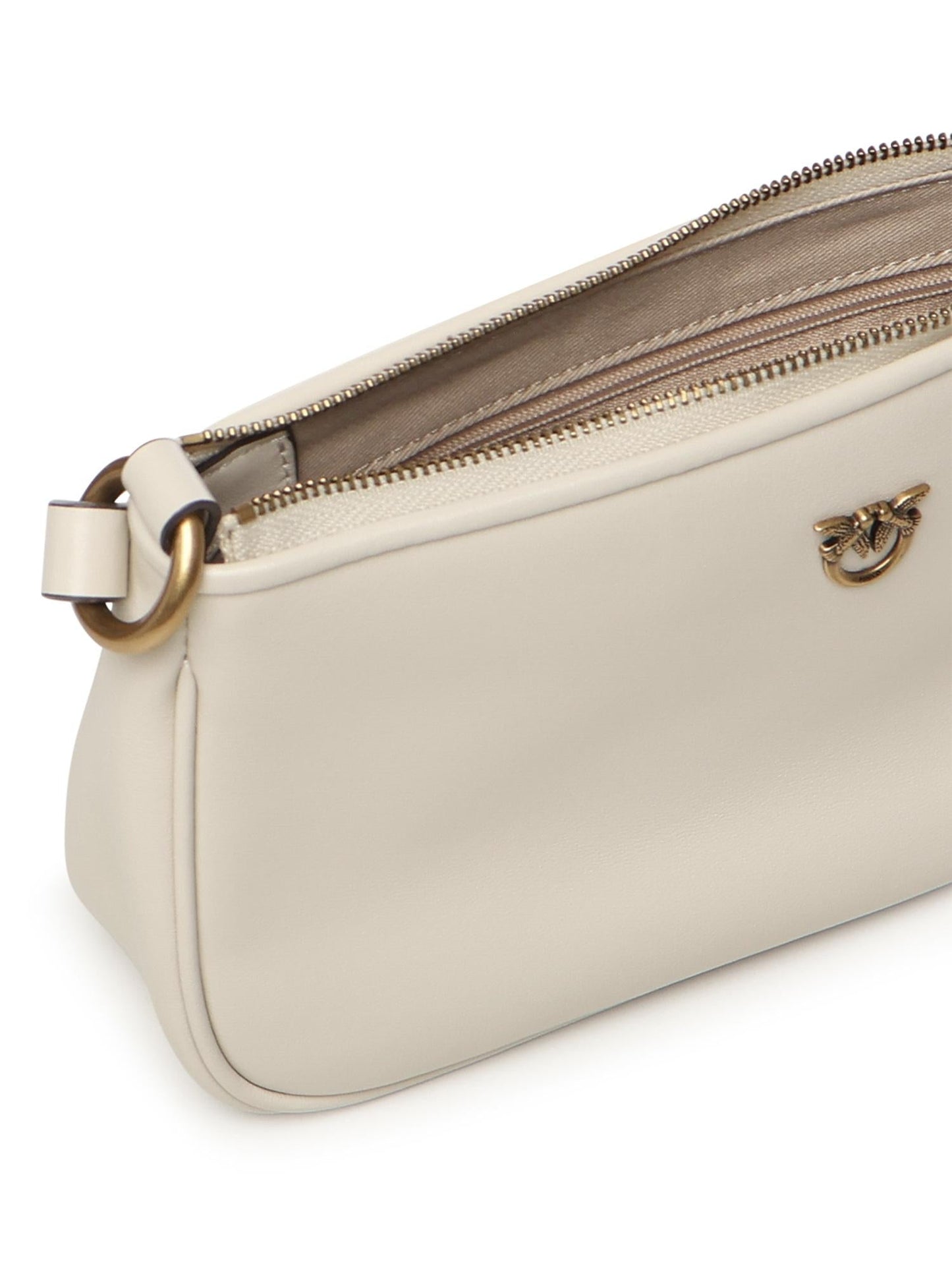 Borsa a tracolla Mini Half Moon Horizontal in pelle