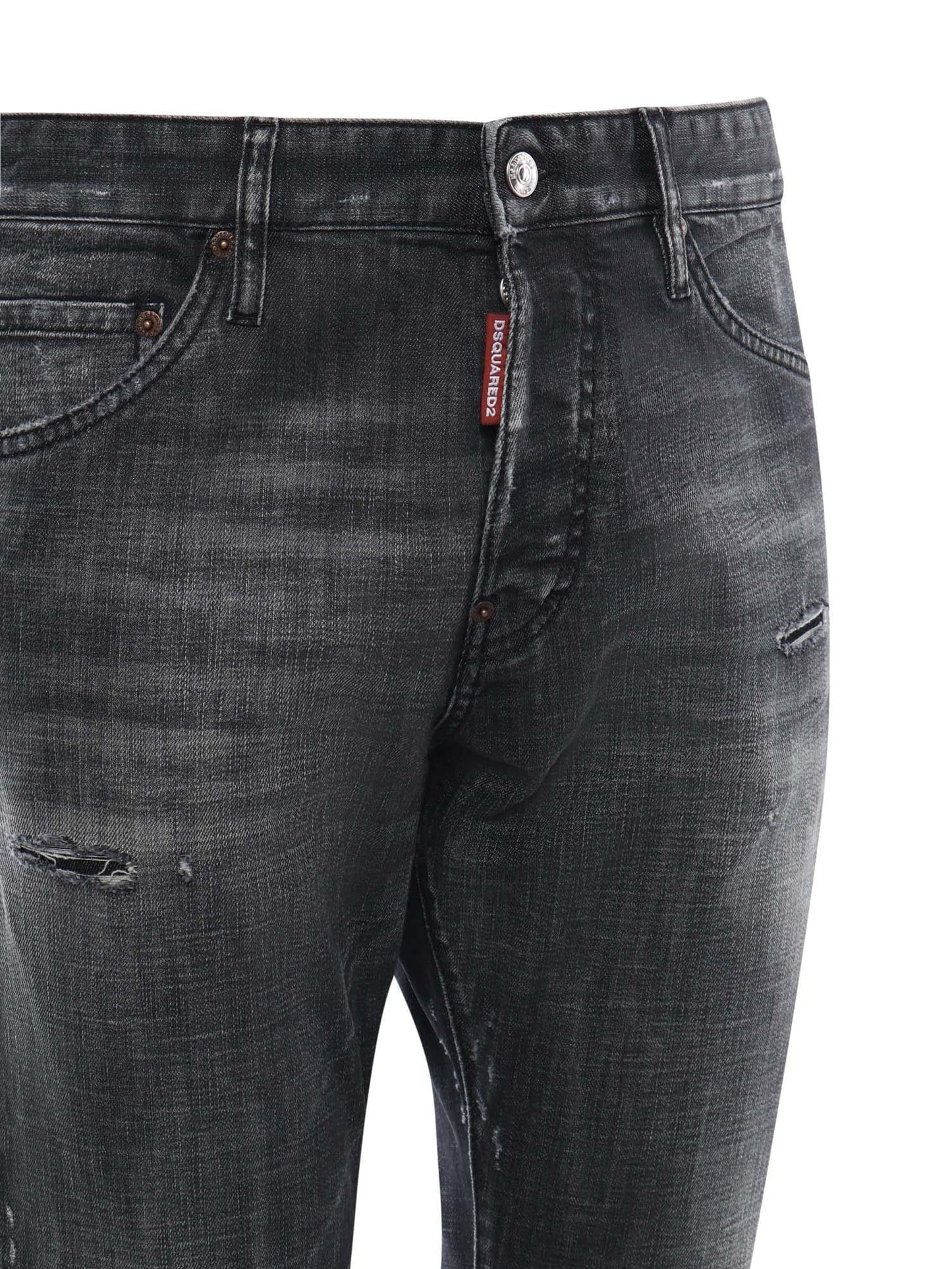 Jeans in denim di cotone stretch