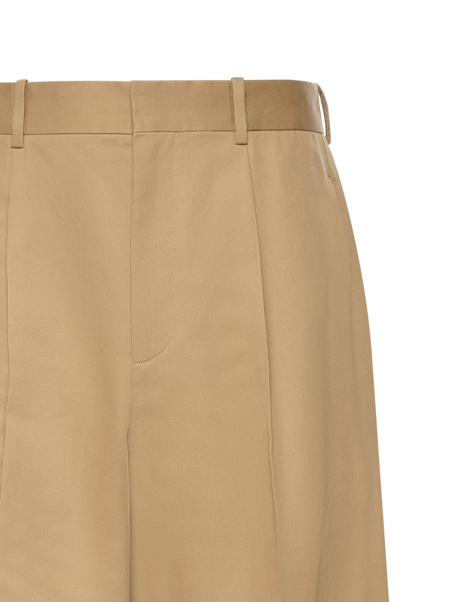 Pantaloni a gamba ampia in cotone