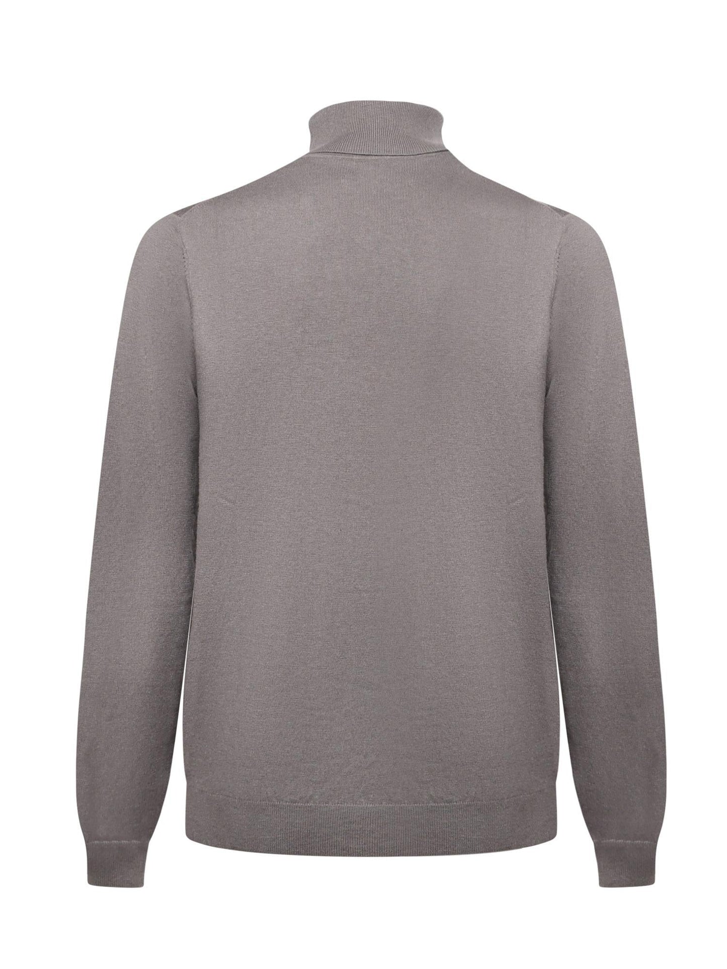 Maglia dolcevita in cotone e lana