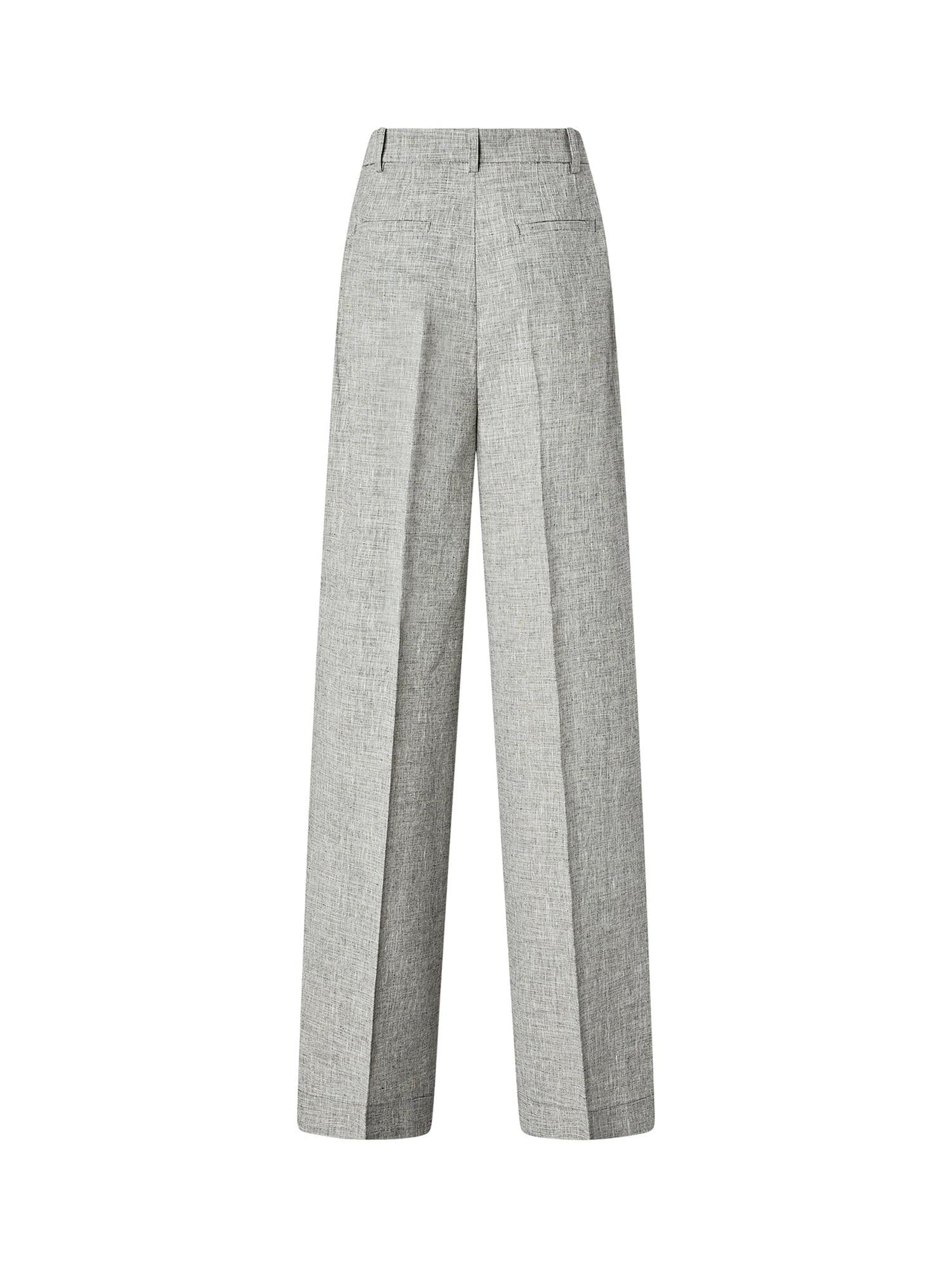 Pantaloni fiammati con piega stirata