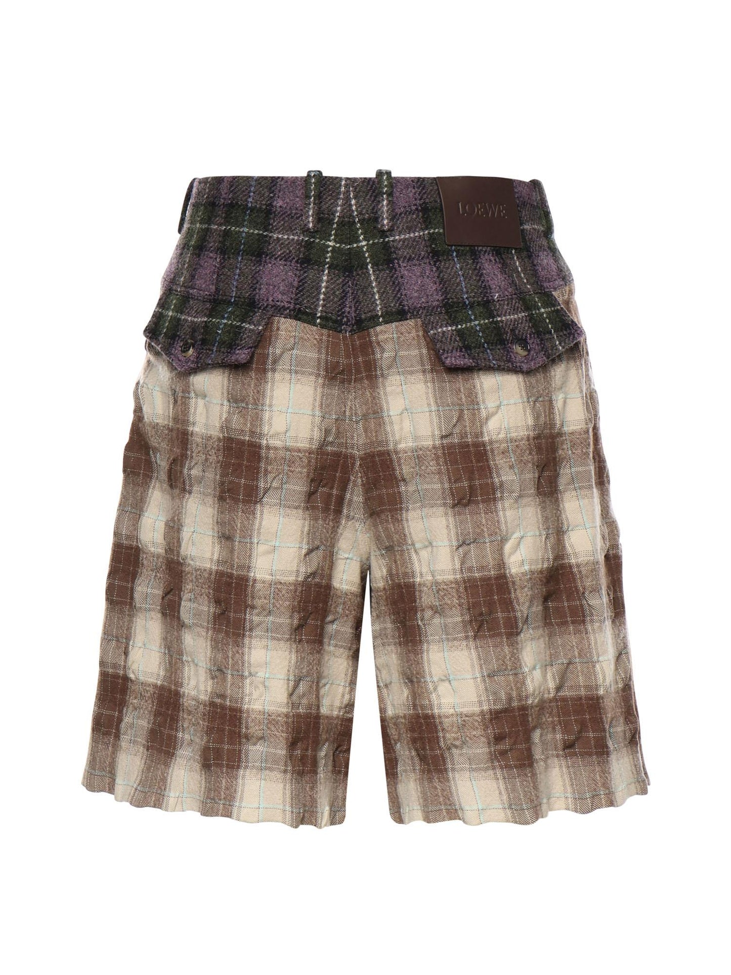 Shorts in lana e cotone