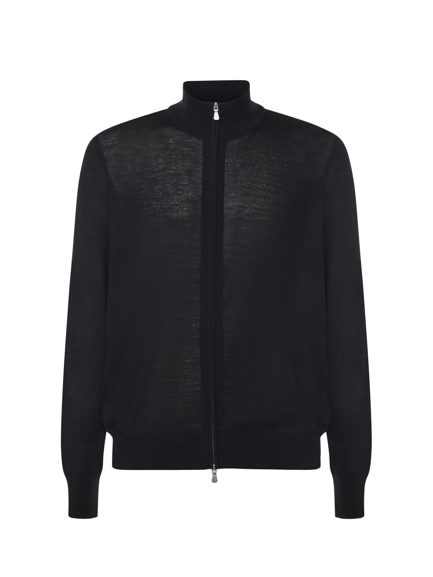 Giacca con zip in lana