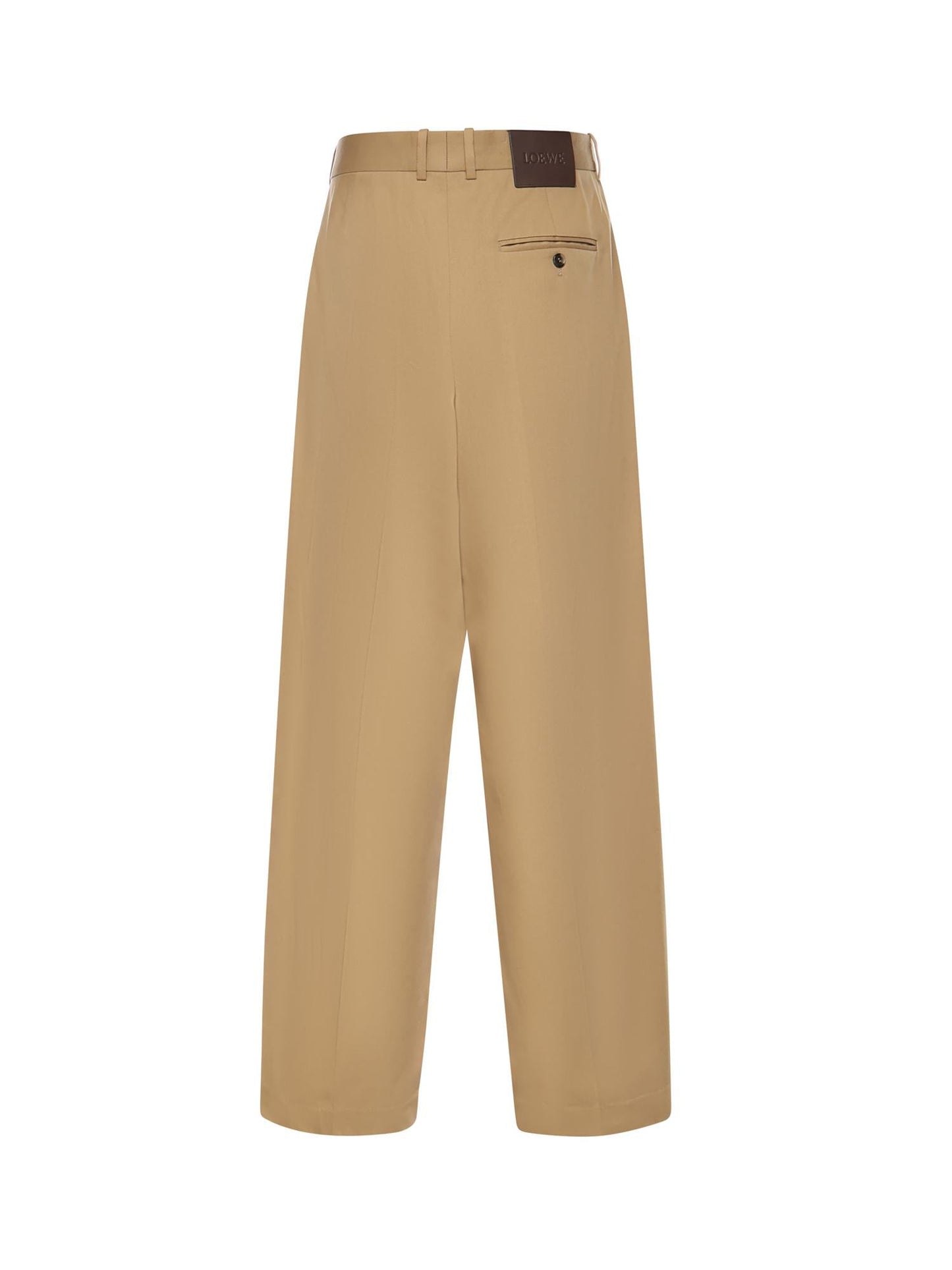 Pantaloni a gamba ampia in cotone