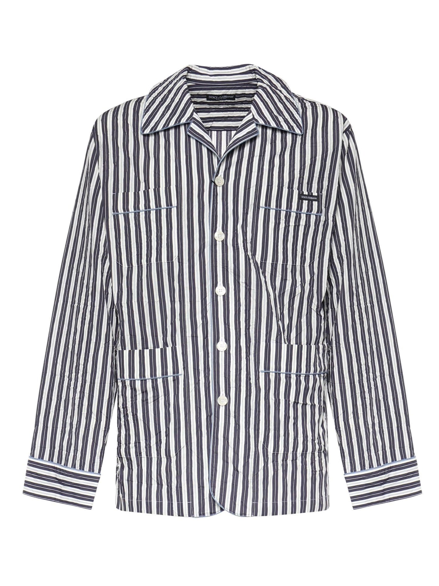 Camicia Vanity a righe con logo