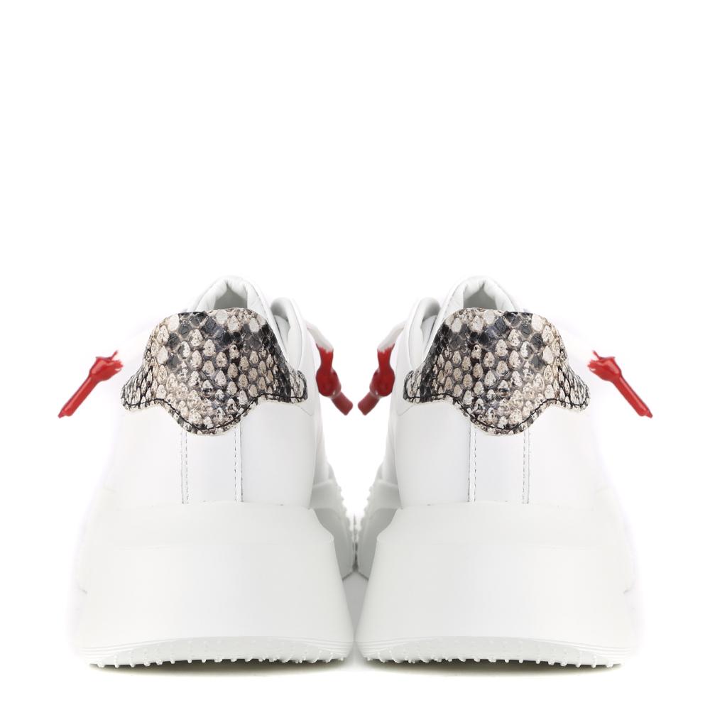 Sneakers Nemesis in nappa con lacci cerati
