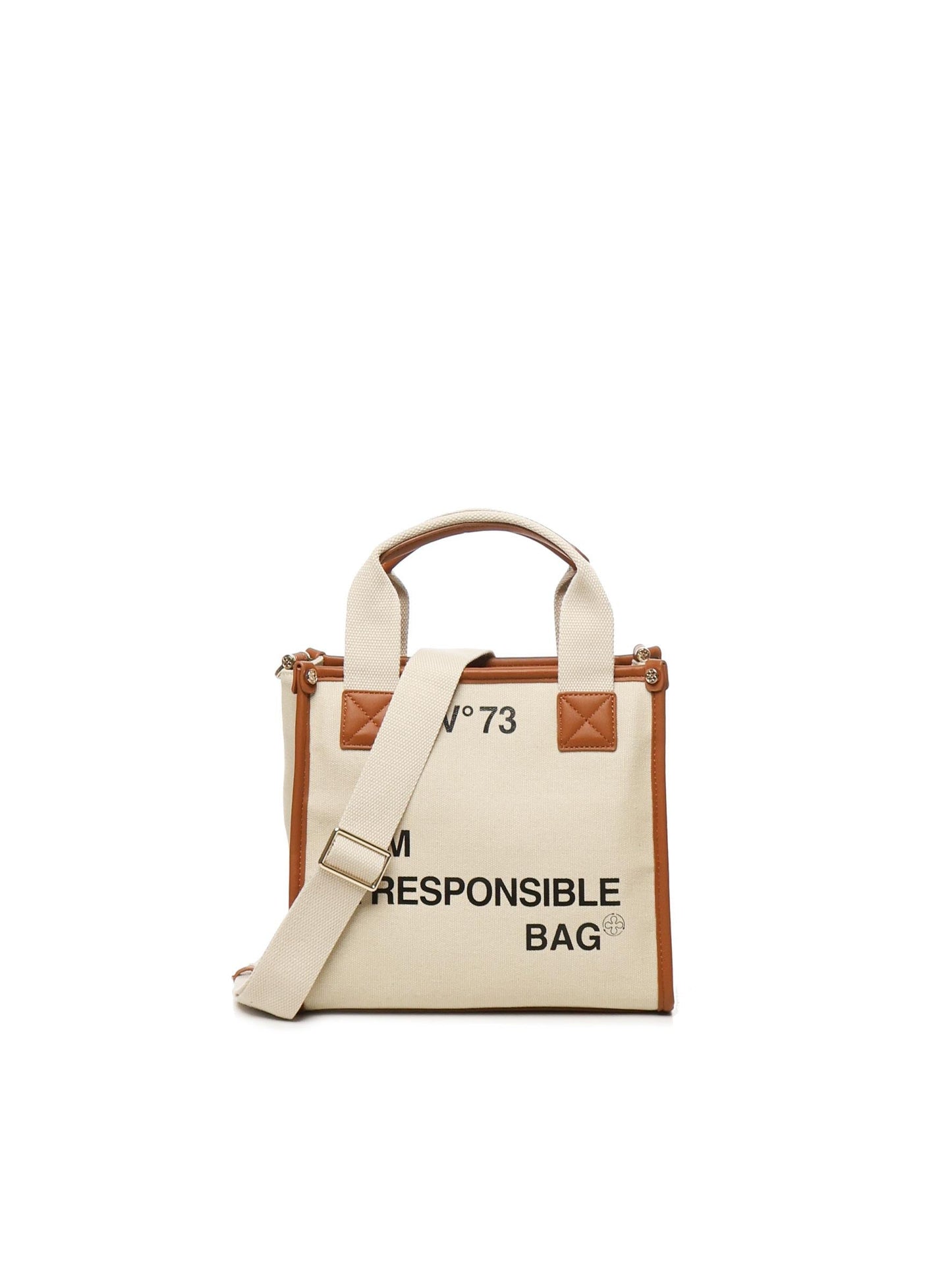 Borsa tote Responsability in canvas