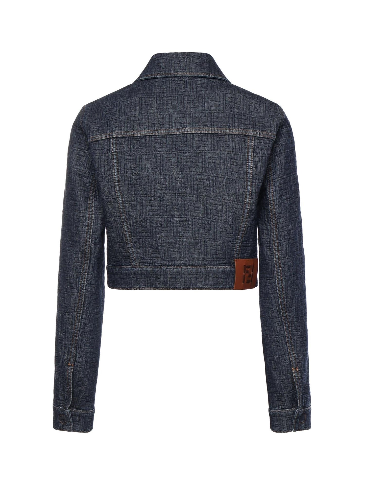Giacca in denim FF jacquard
