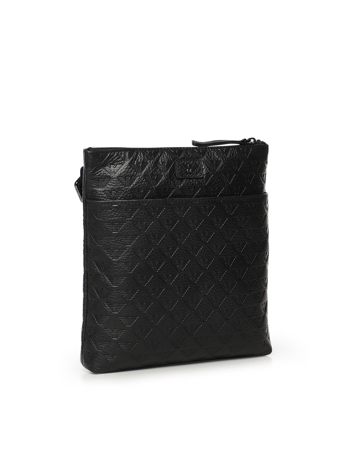 Borsa a tracolla piatta in pelle