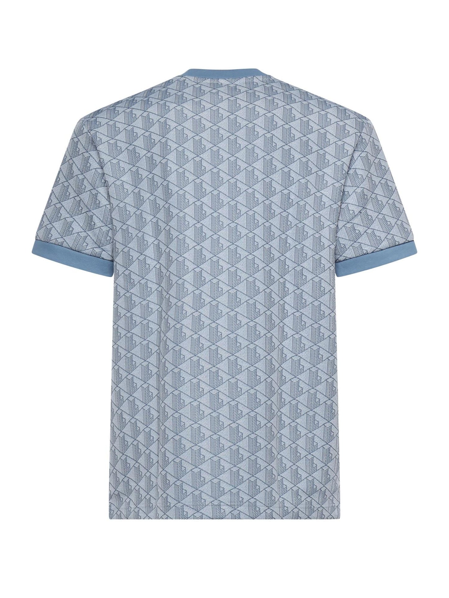 T-shirt in jacquard con monogramma
