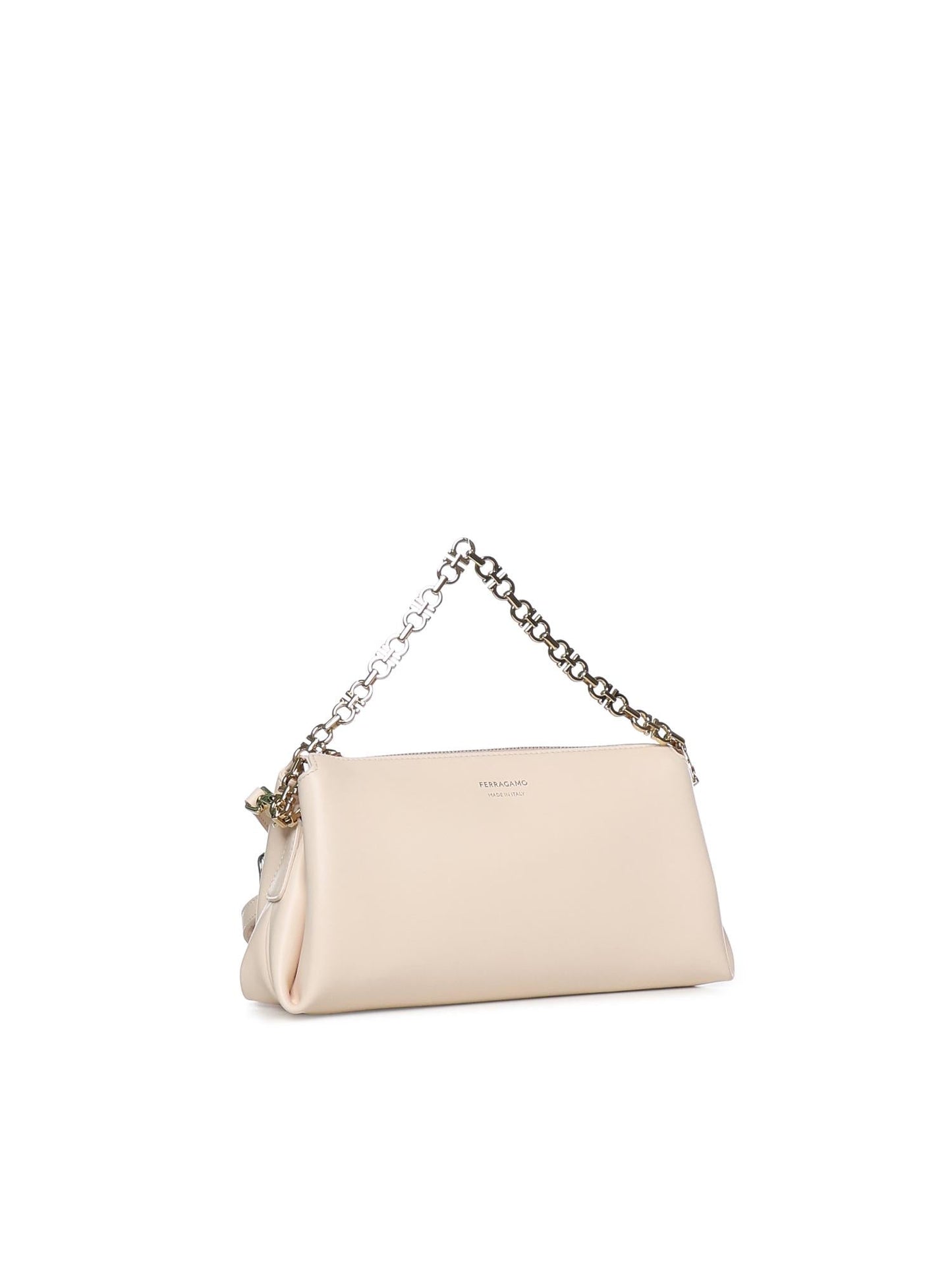 Mini bag in pelle con logo