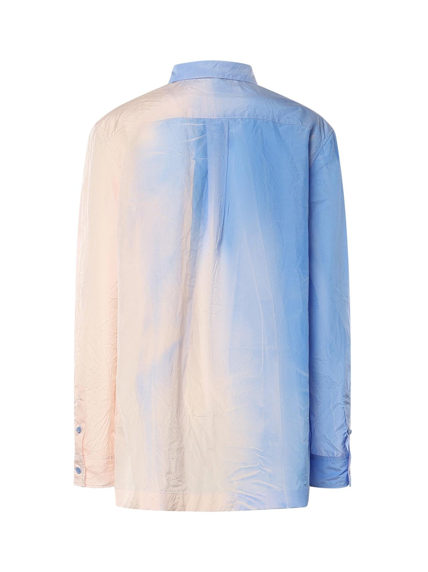 Camicia in cotone tecnico con stampa sfumata