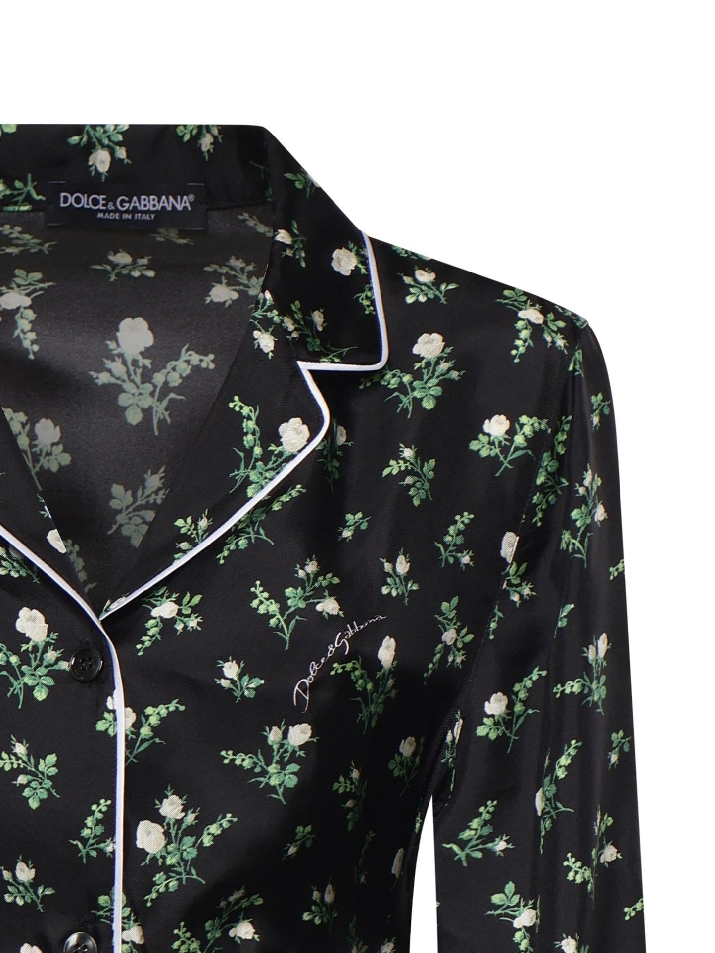 Camicia con stampa Roselline e Mughetti