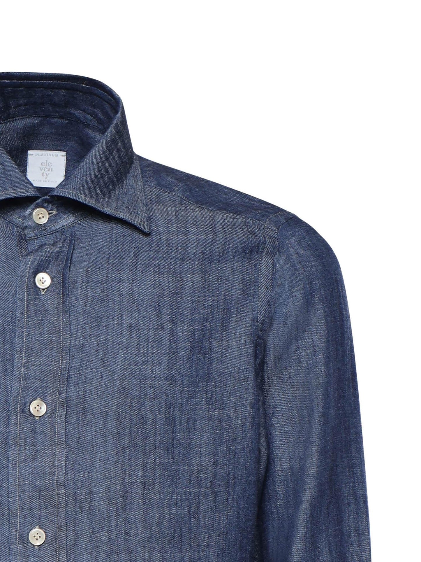 Camicia in lyocell e lino