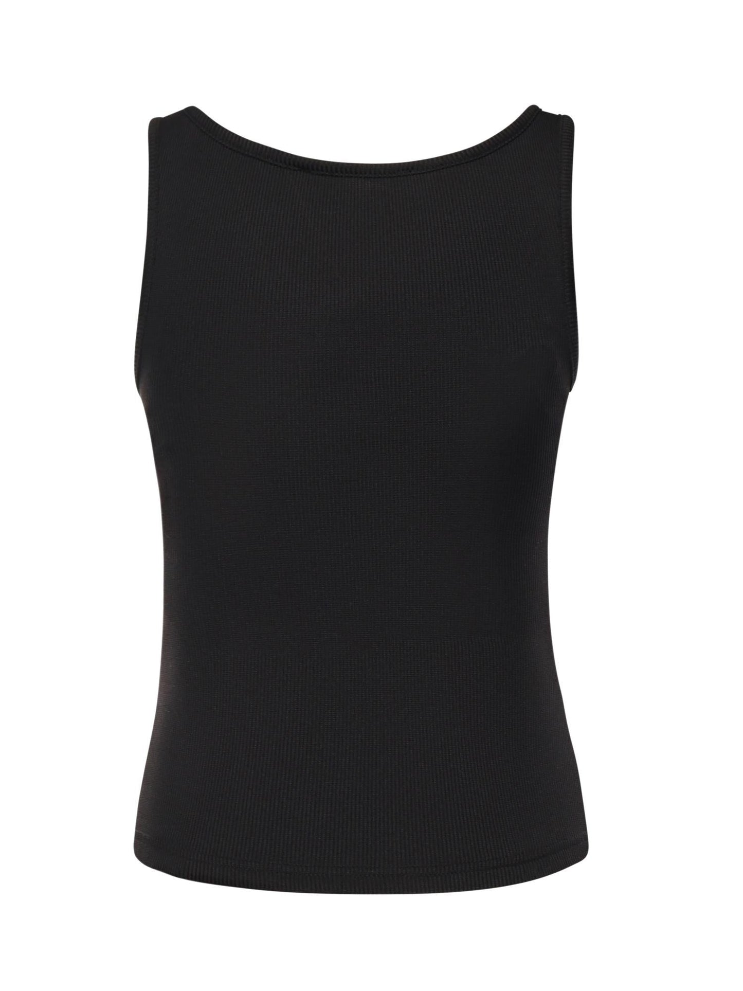 Top Crystal in maglia a coste
