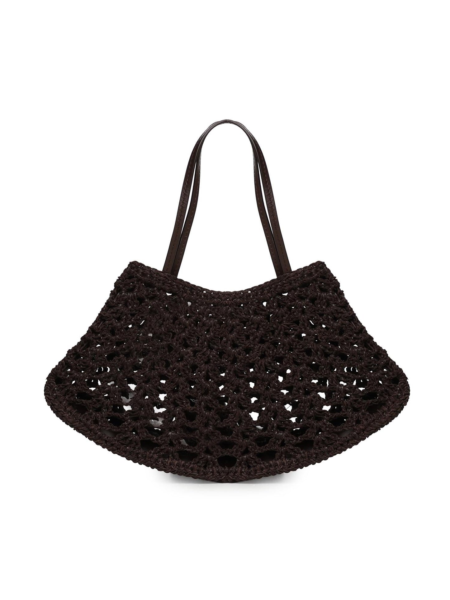 Borsa Maya Small in pelle e crochet