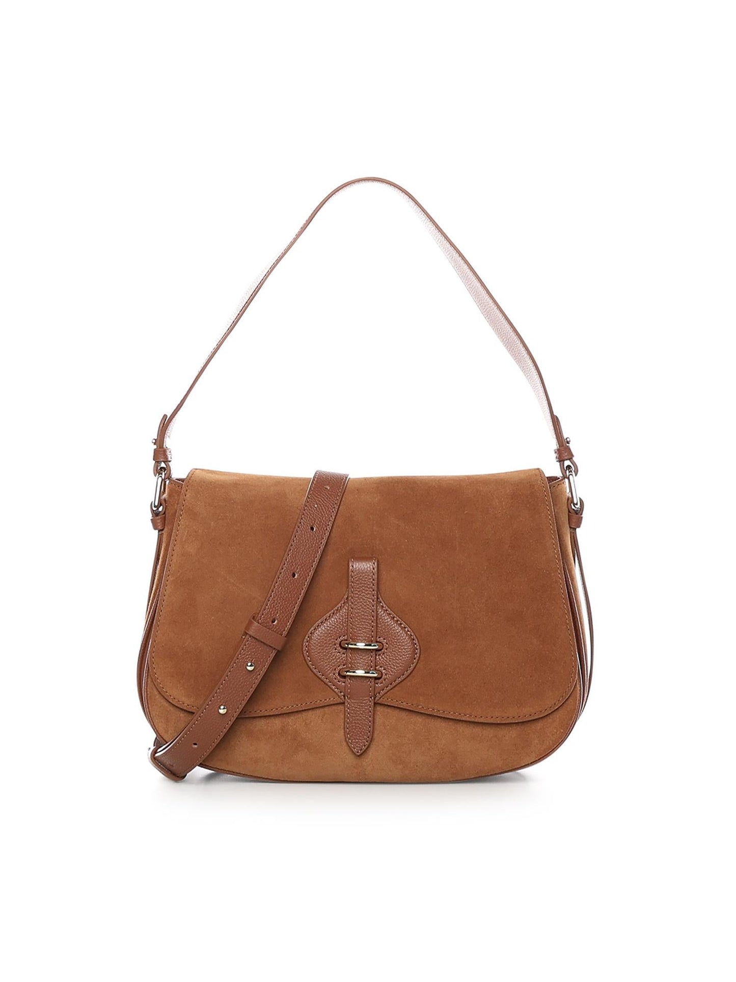 Borsa a spalla Mavery Large in suede