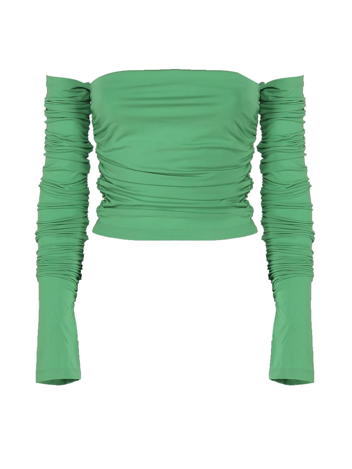 Top drappeggiato